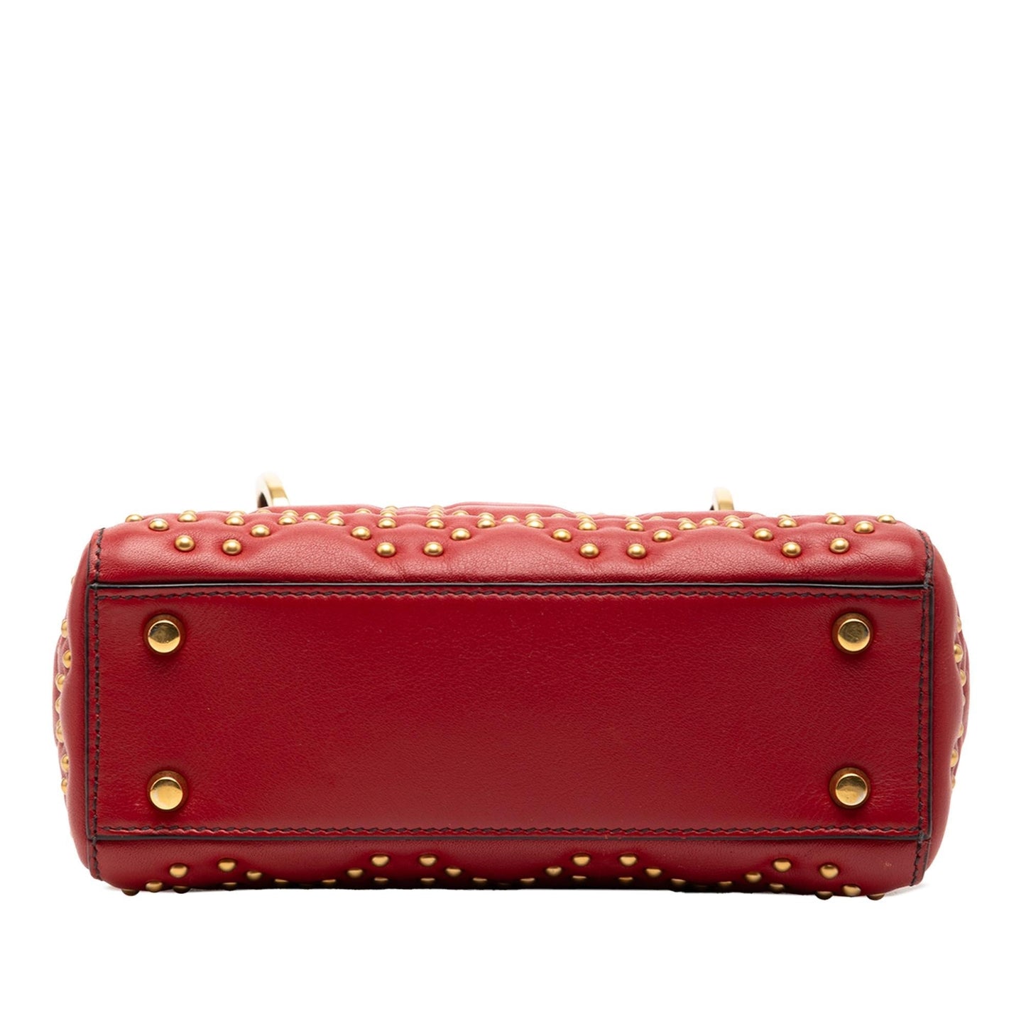 Dior Cannage Studded Supple Lady Satchel Bag Lambskin Mini Lady Dior 4