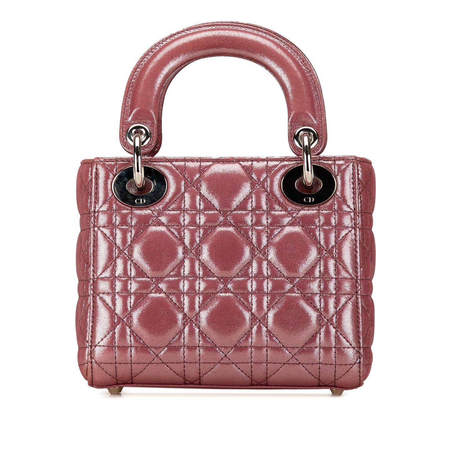Dior Metallic Cannage Lady Shg Lg5Vot Satchel Bag Lambskin Mini