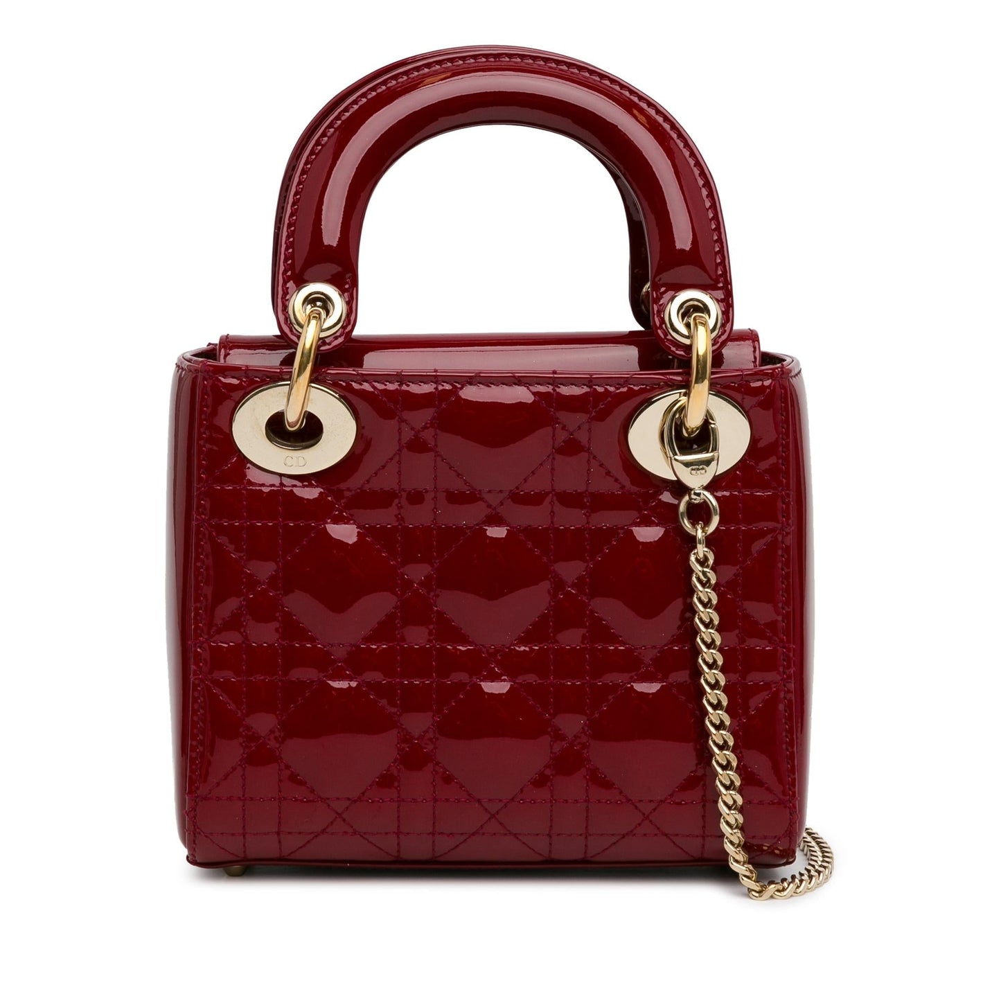 Dior Cannage Lady Shg 1Yymqn Satchel Bag Patent Mini