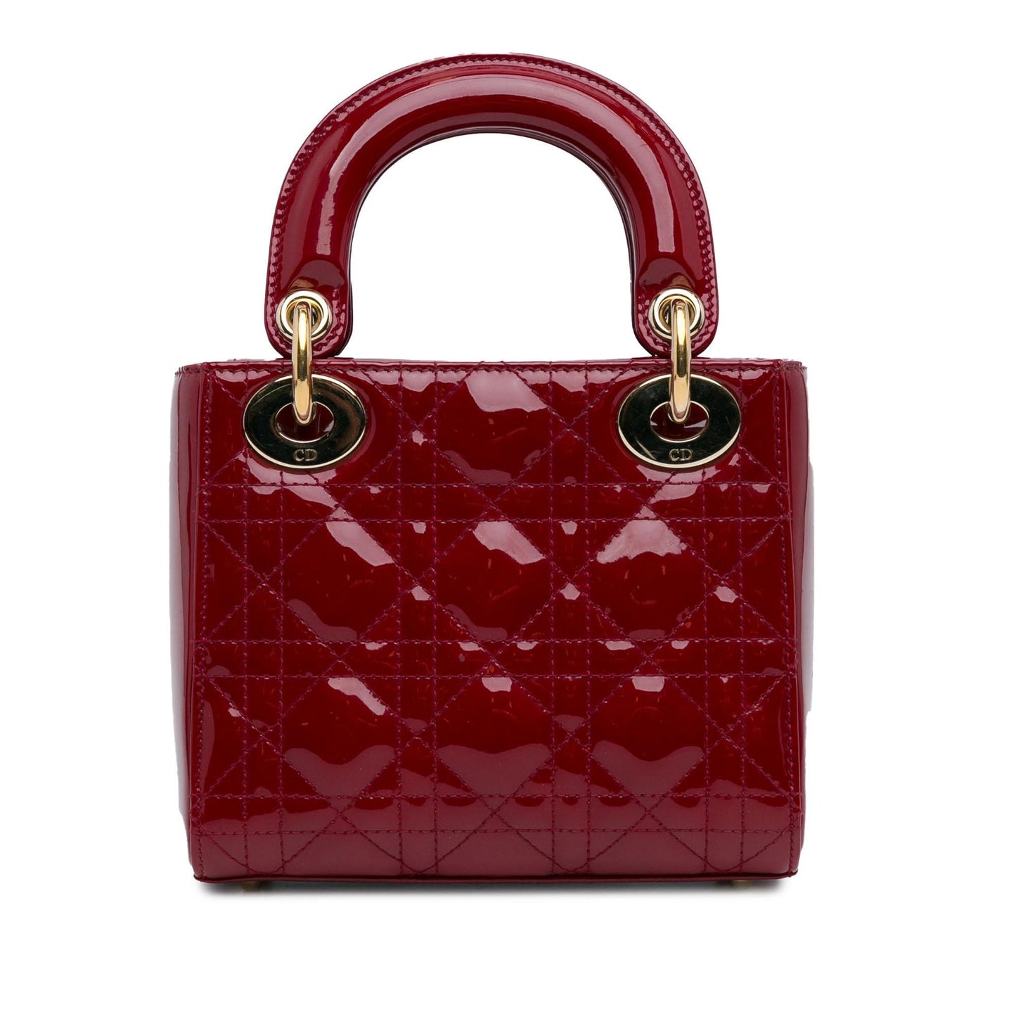 Dior Cannage Lady Shg Bl7Bny Satchel Bag Patent Mini