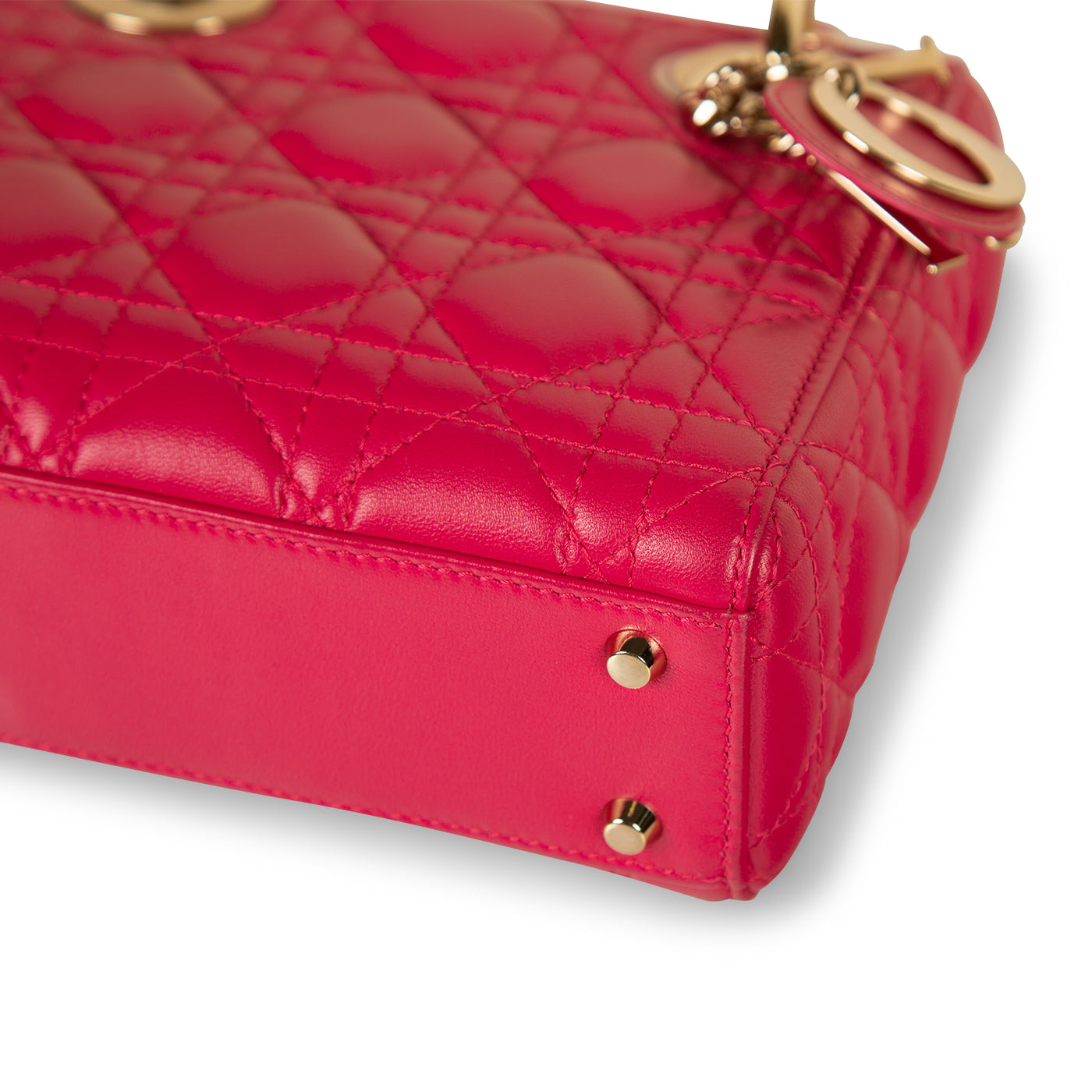 Dior Christian Lady Clutch Bag Mini Lady Dior Pink