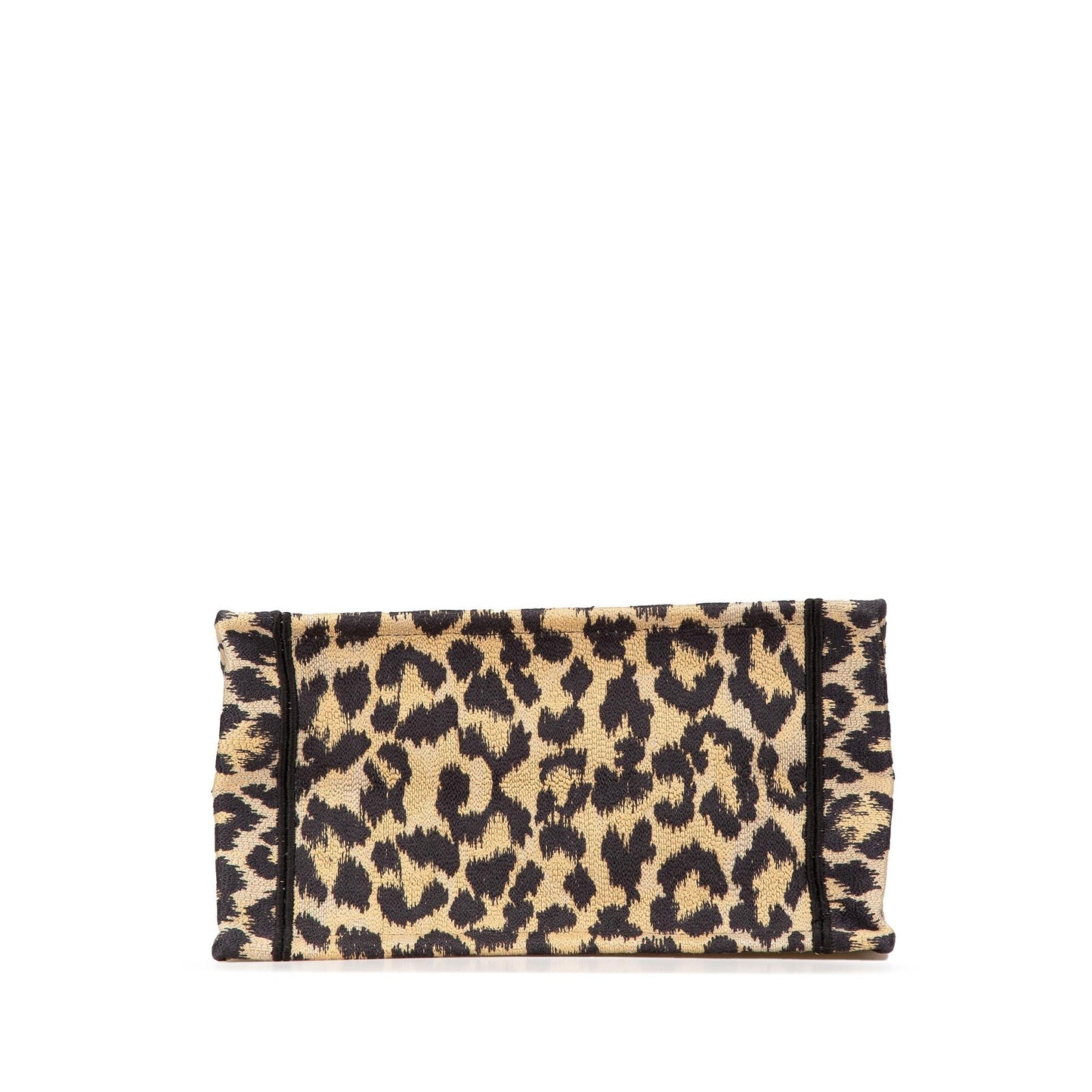 Dior Mizza Leopard Book Tote Canvas Small Embroidered Tote Bag Leopard Book Tote