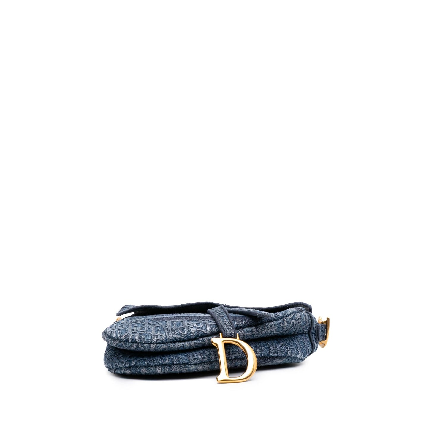 Dior Oblique Saddle Bag Denim Embroidered Shoulder Bag Saddle Bag 2