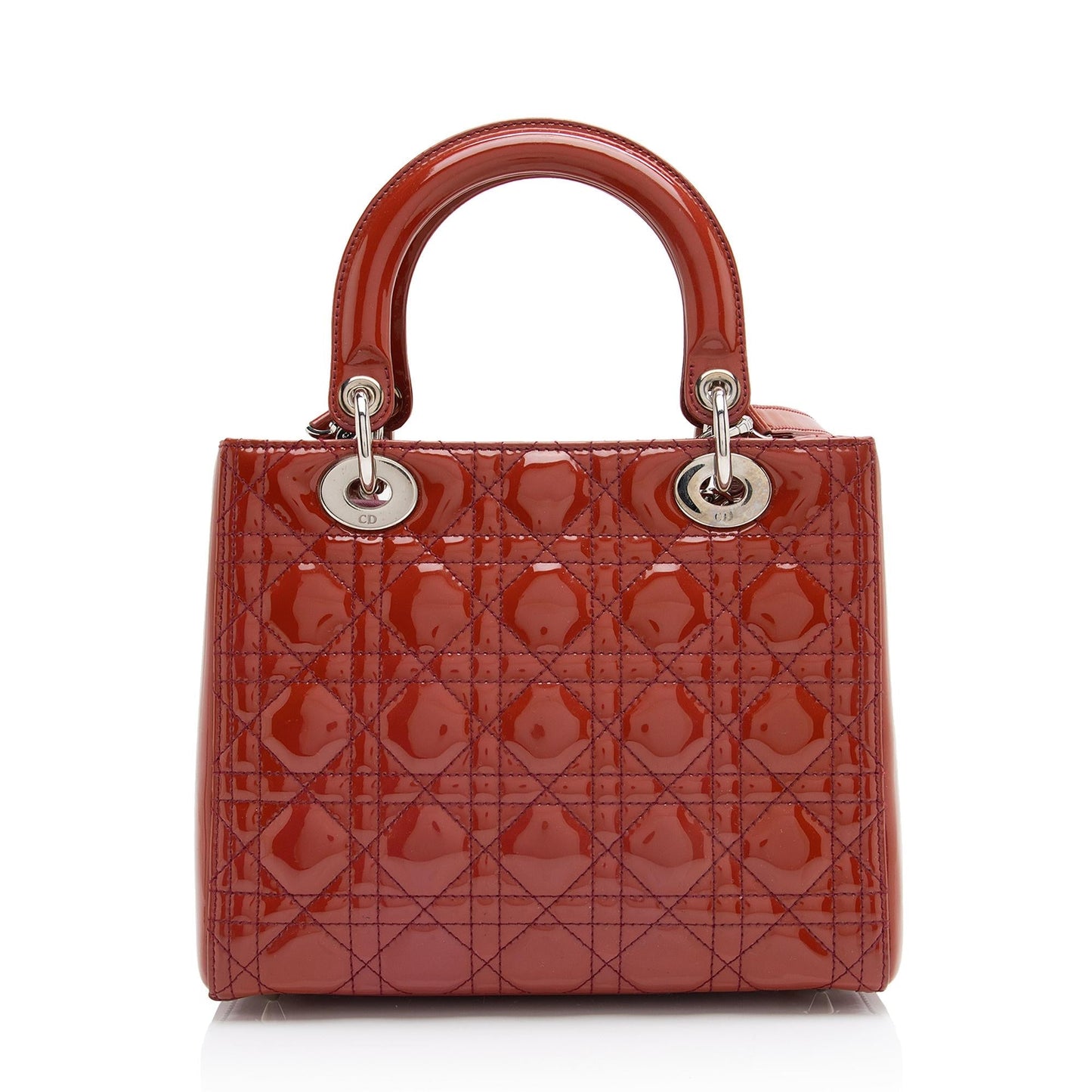Dior Lady Tote Shf Leather Patent Medium Tote Bag Tote Shf 23564