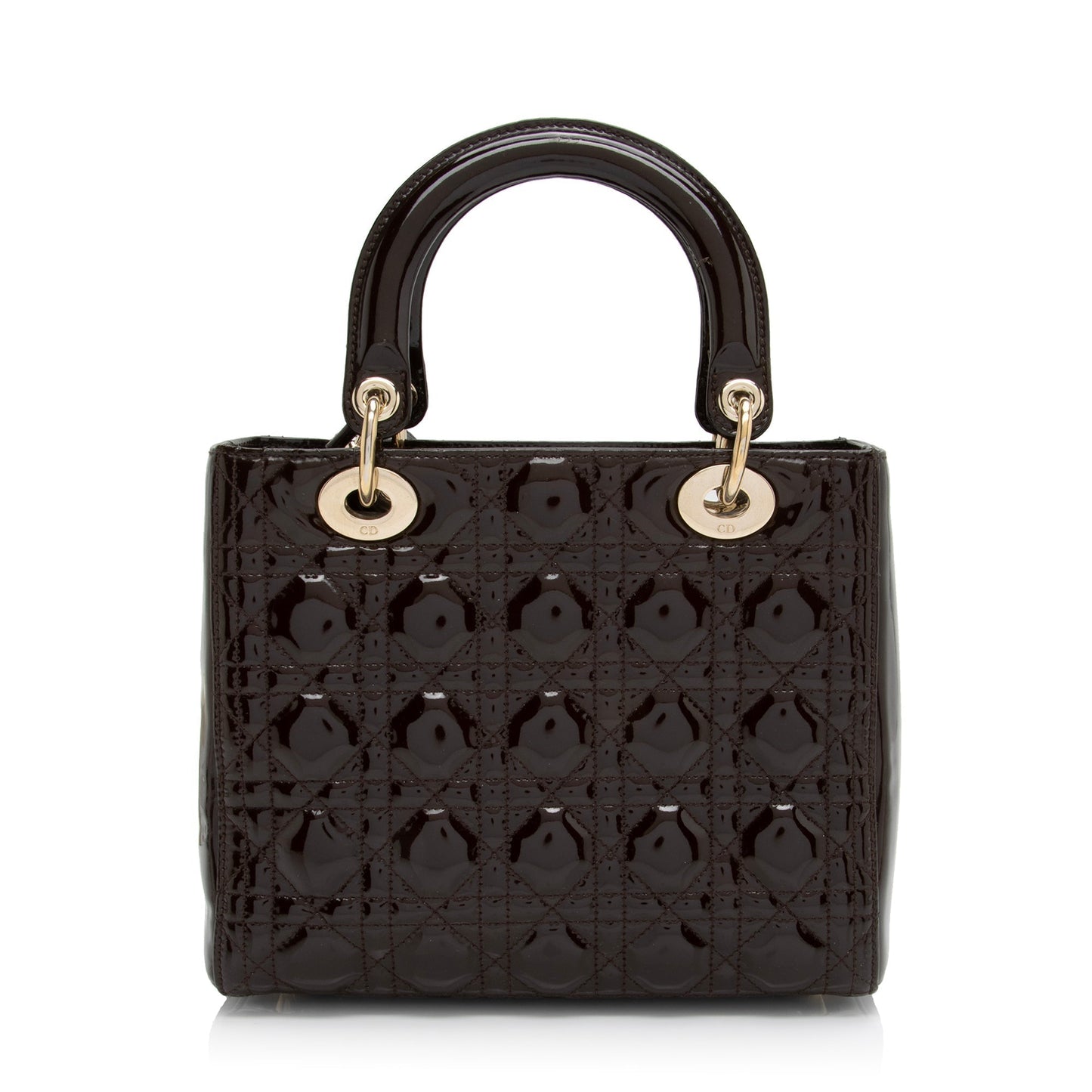 Dior Lady Tote Shf C6Ebwa Leather Patent Medium Tote Bag