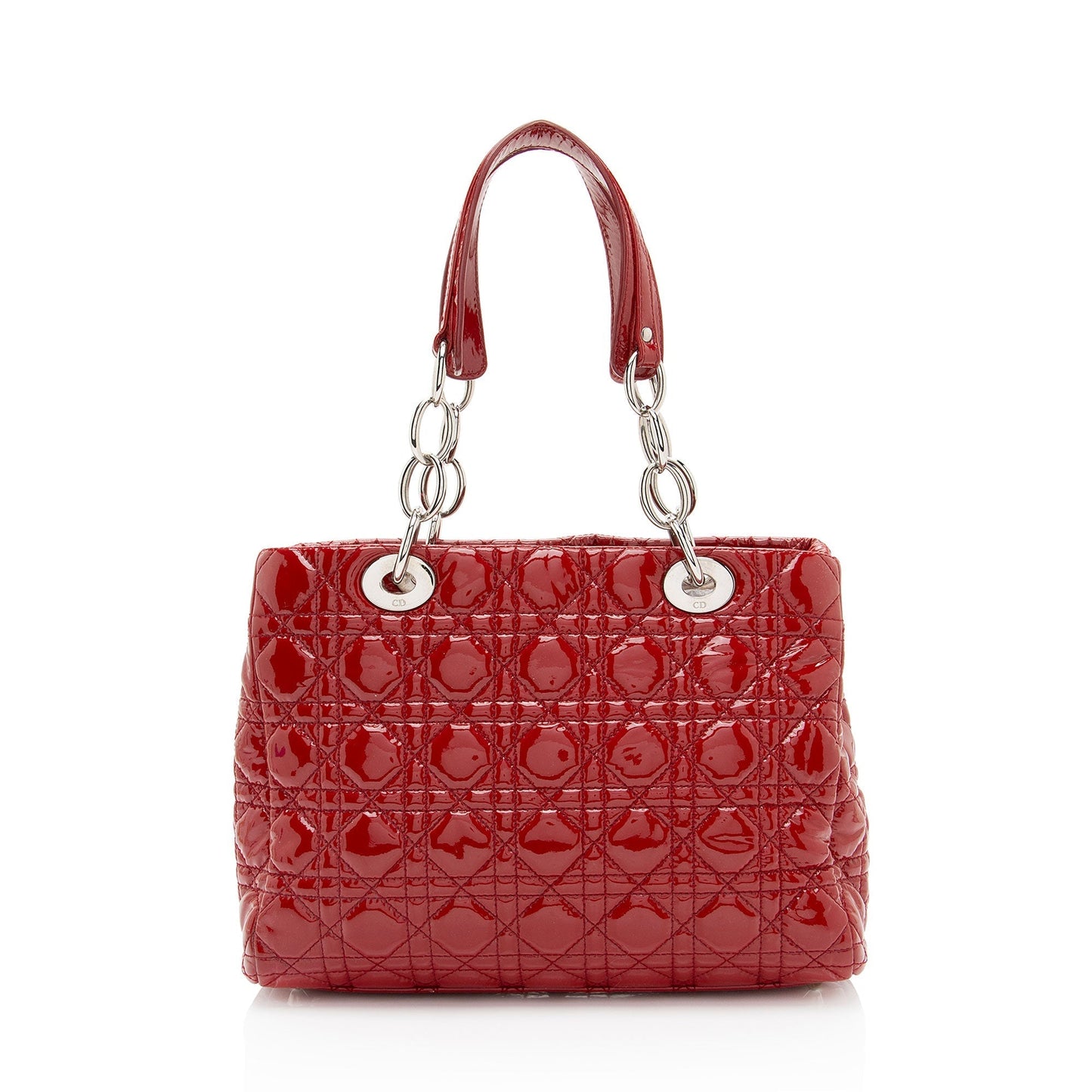 Dior Soft Cannage Lady Shopping Tote Shf Vm0Byx Leather Patent Small Tote Bag