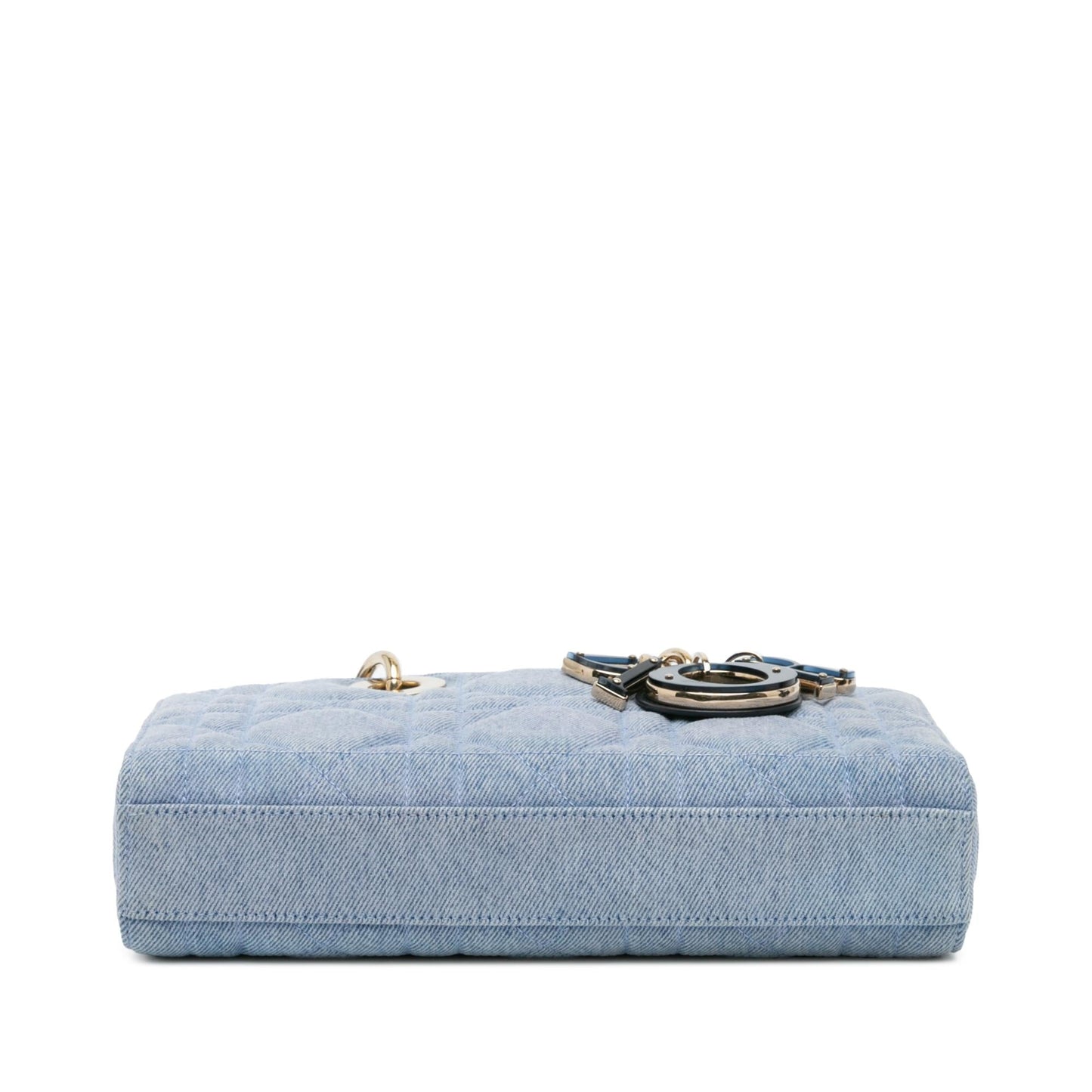 Dior Macrocannage Lady Joy Satchel Bag Denim Small Lady D Joy