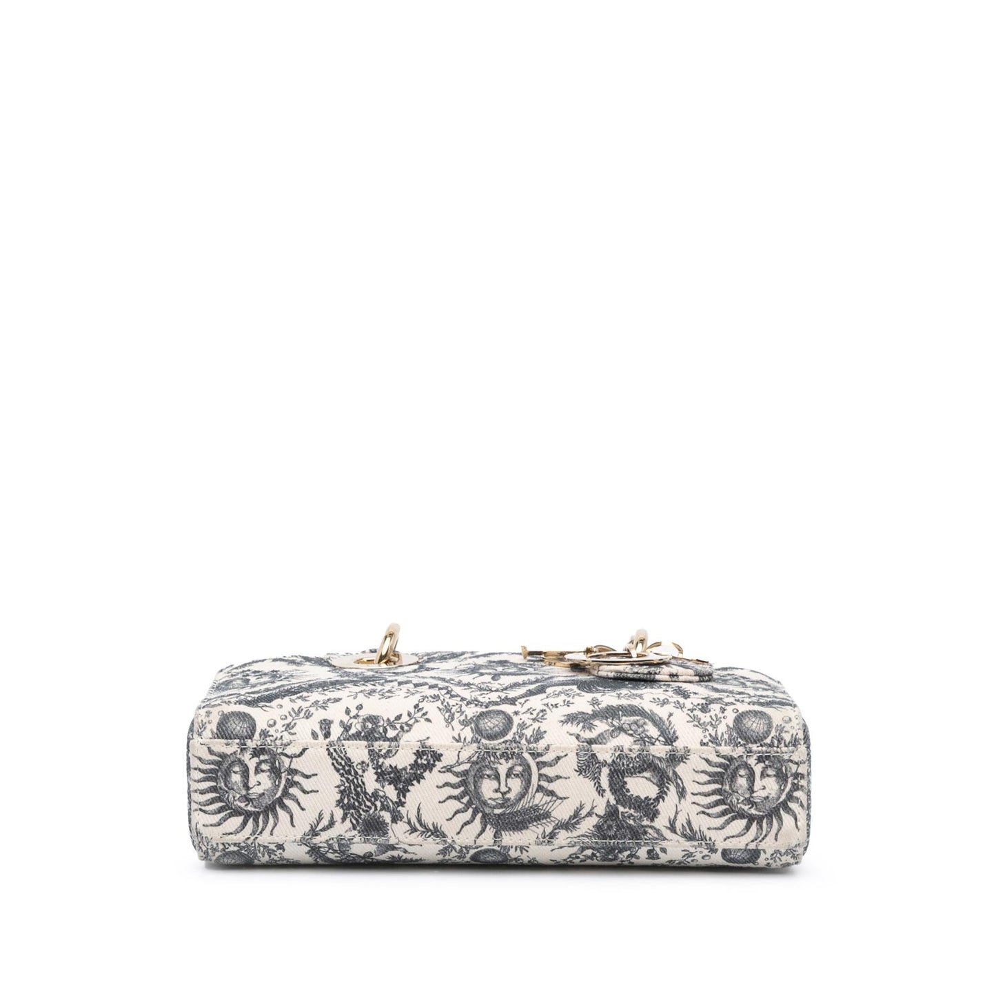 Dior Toile De Jouy Soleil Lady Joy Satchel Bag Denim Small