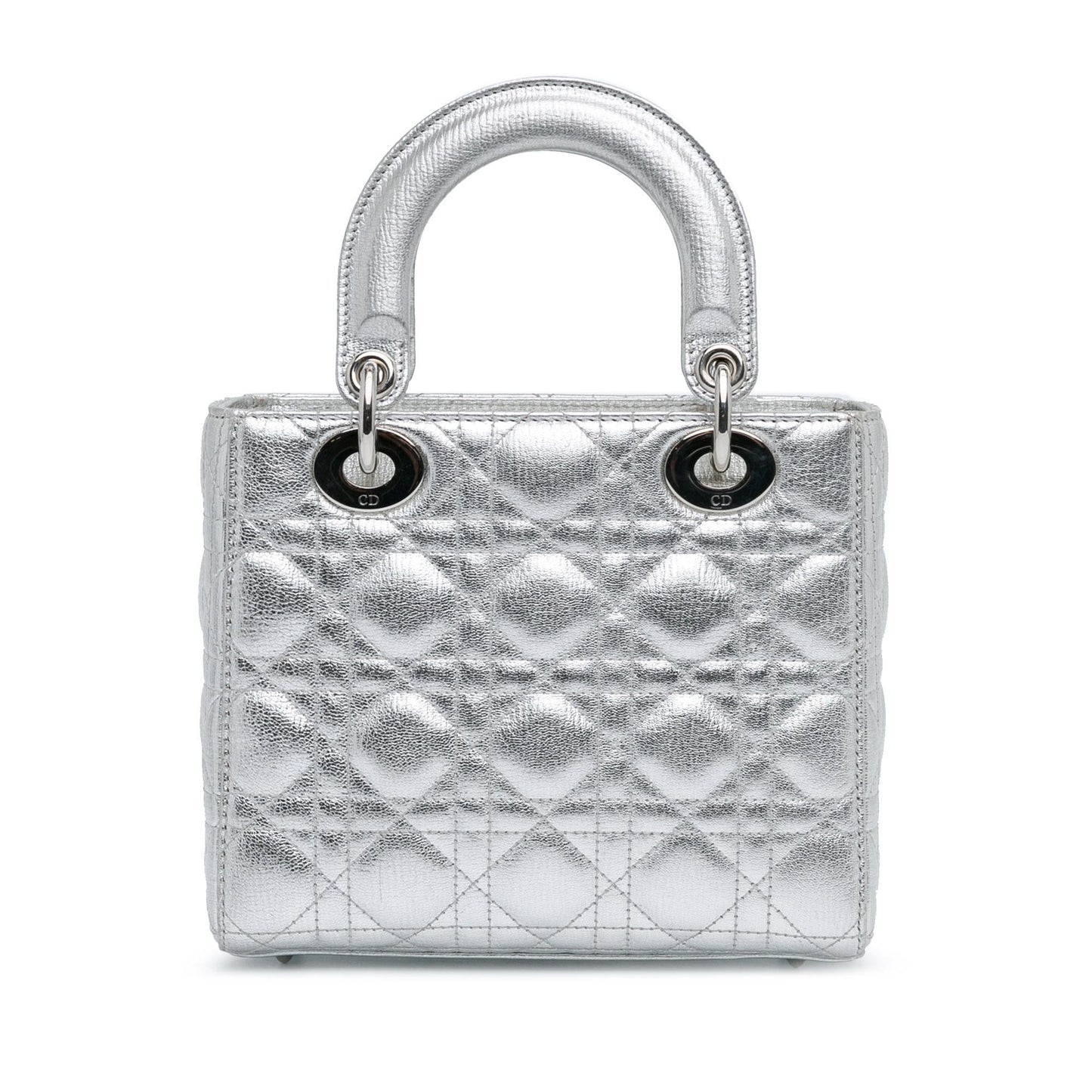 Dior Metallic Grained Calfskin Cannage Lucky Badges My Lady Small Satchel Bag Dior Shg Pawjgo