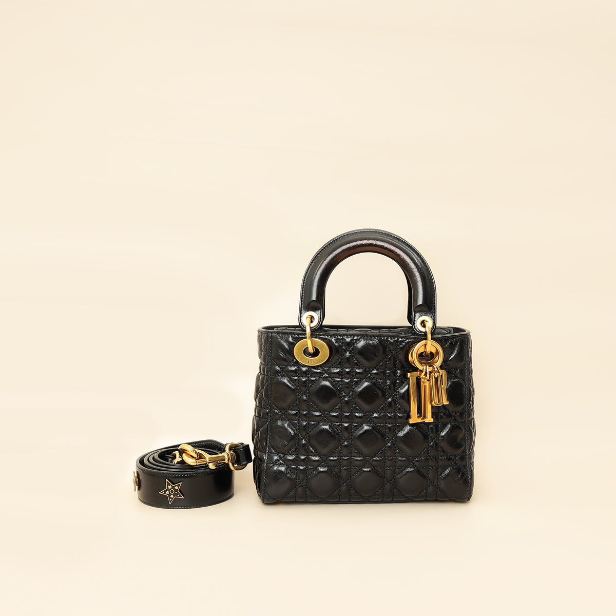 Dior Handbag Christian Lady My ABC Bag Black Small Shoulder Bag