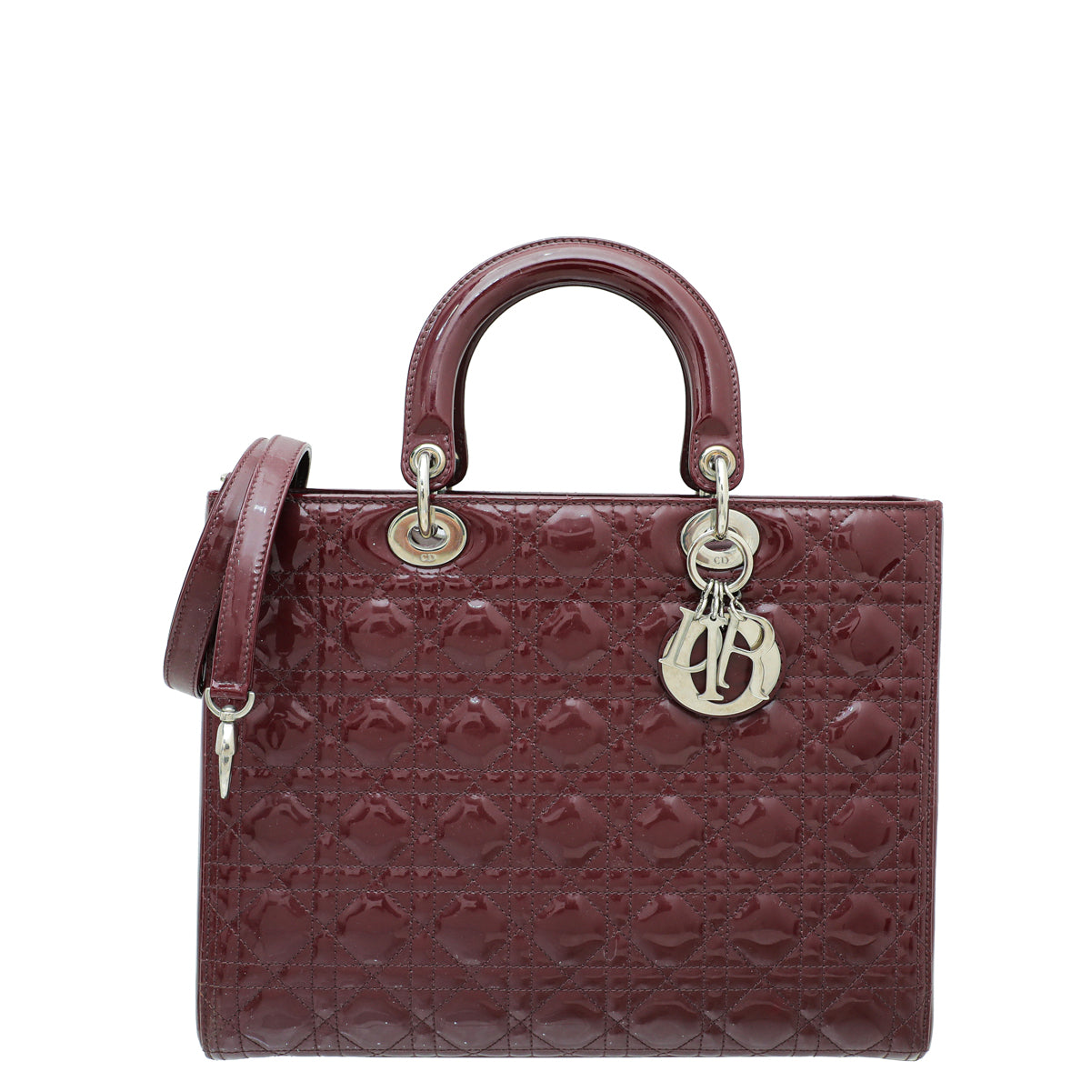 Dior Handbag Christian Burgundy Lady Bag Shoulder Bag
