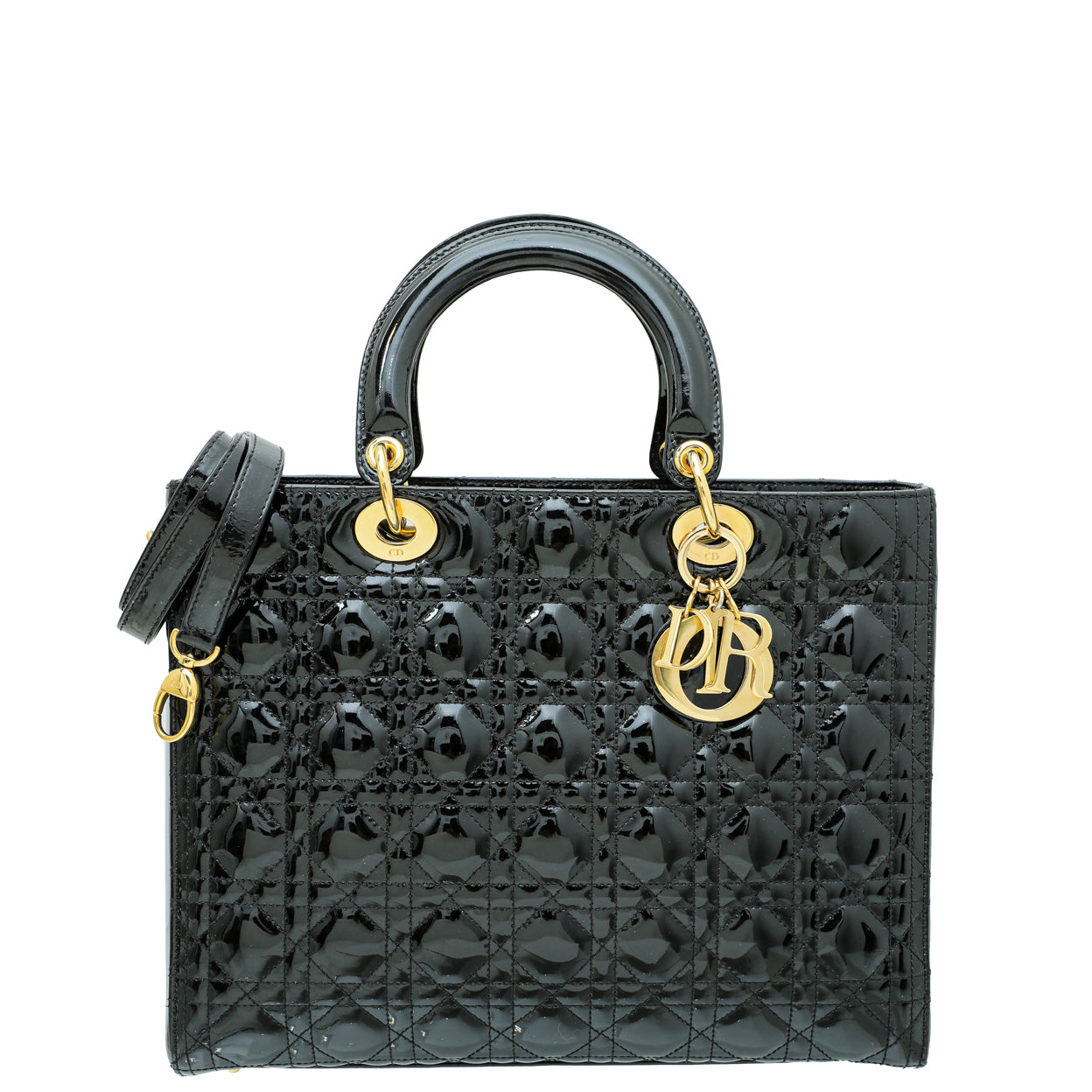 Dior Handbag Christian Lady Bag 4 Black Large Shoulder Bag