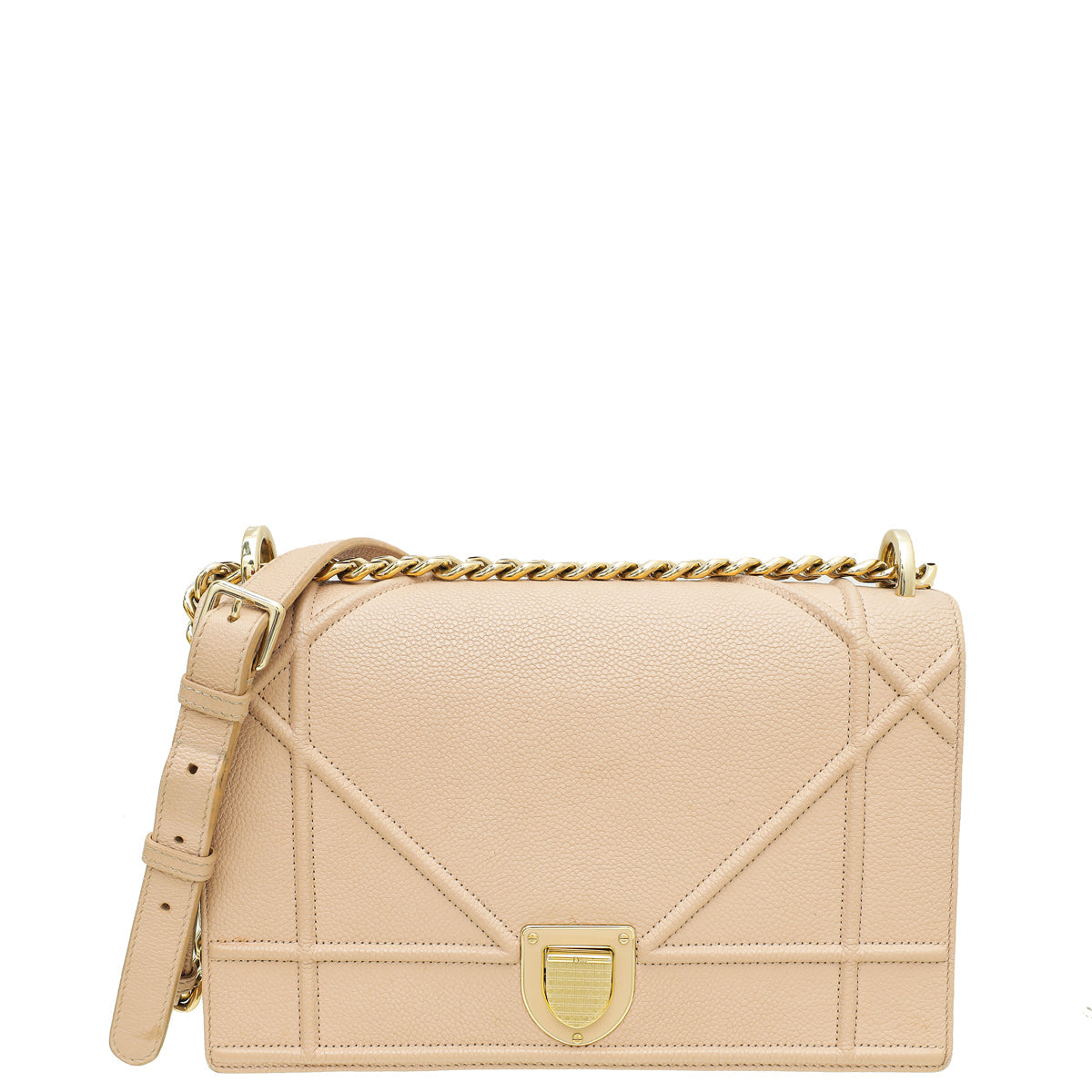 Dior Handbag Christian Light ama Bag Pink Medium Flap Shoulder Bag