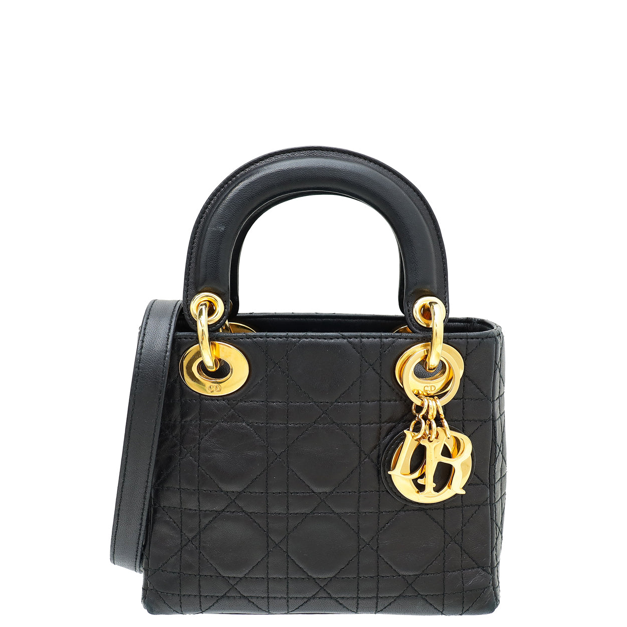 Dior Handbag Christian Lady Bag 2 Black Mini Shoulder Bag