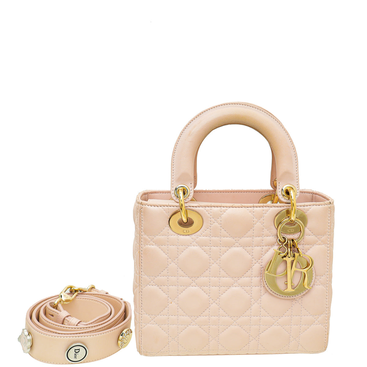 Dior Handbag Christian Light Lady My ABC Bag Pink Small Shoulder Bag