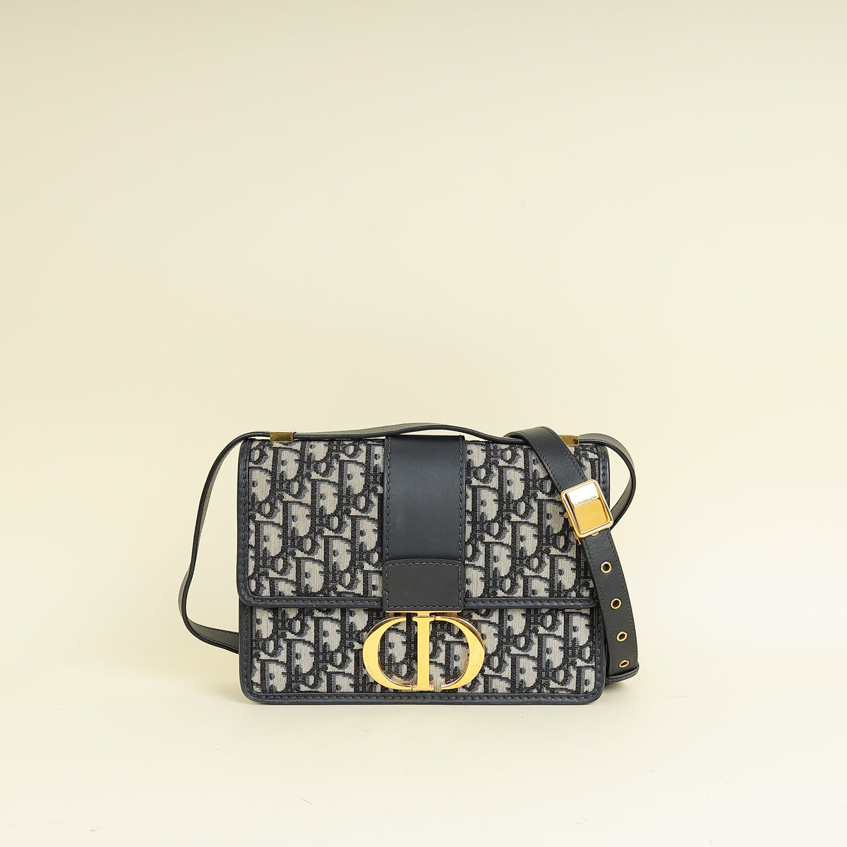 Dior Handbag Christian Oblique 30 Montaigne Shoulder Bag Blue Flap