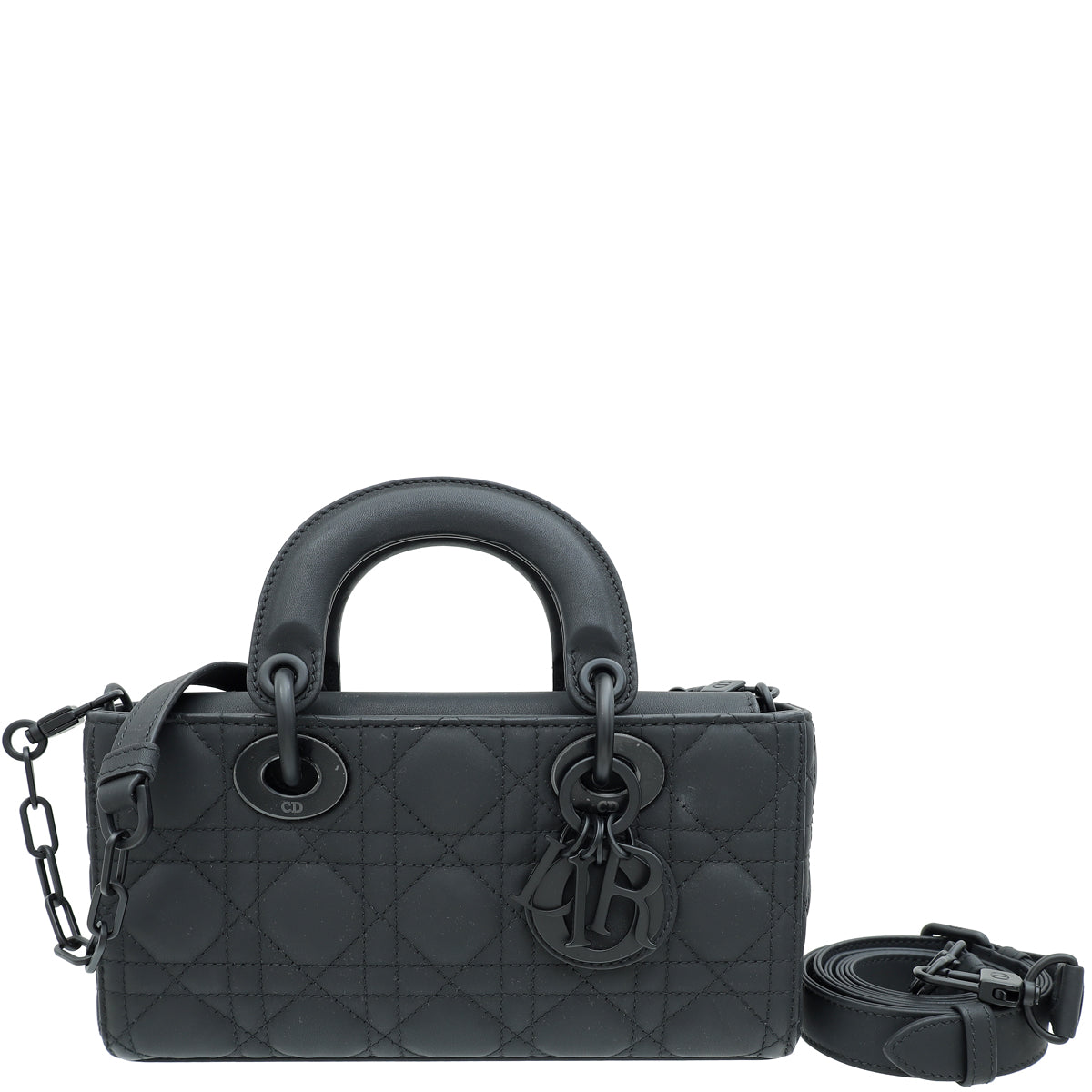 Dior Handbag Christian Ultramatte D-Joy Bag Black Small Shoulder Bag