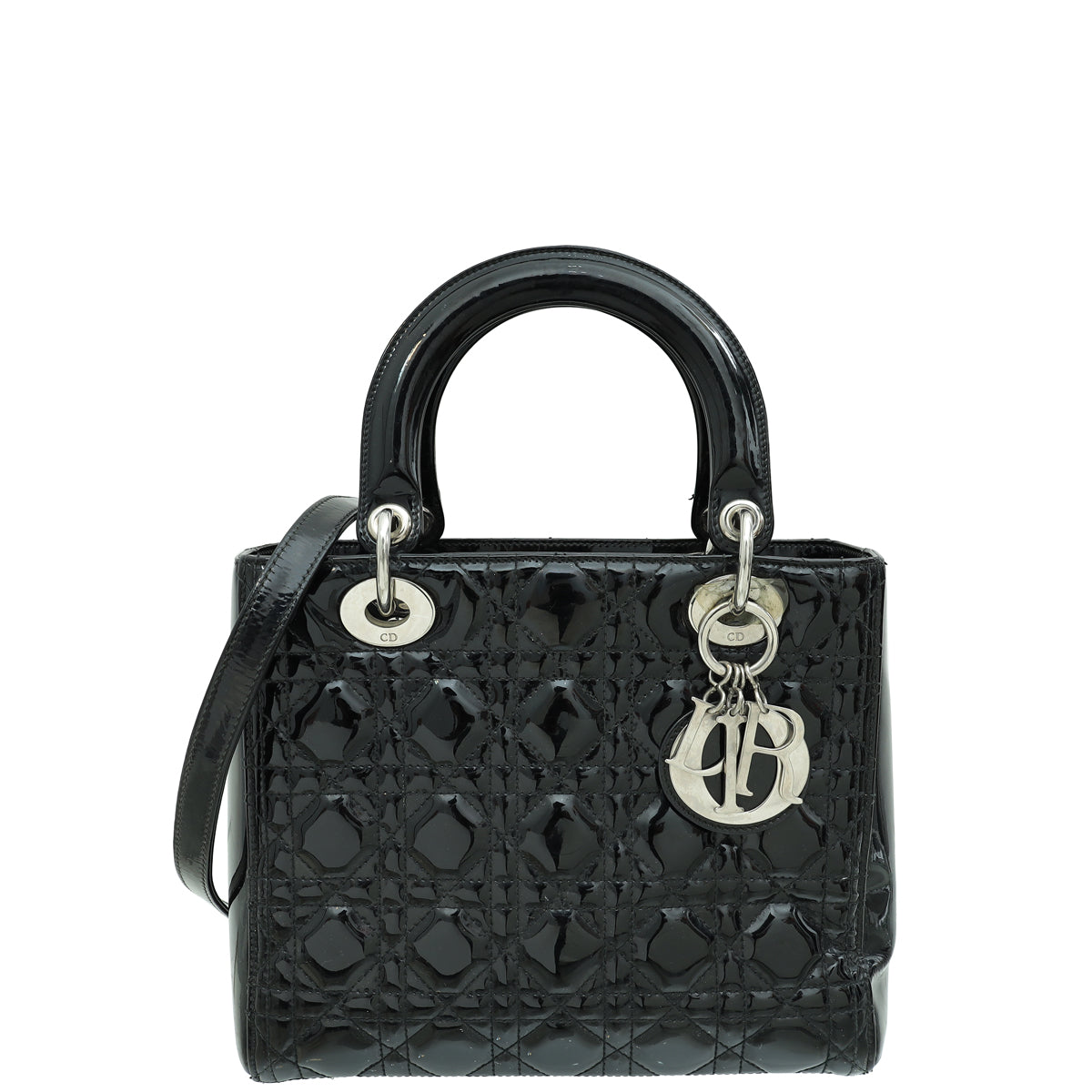 Dior Handbag Christian Lady Bag 18 Black Medium Shoulder Bag