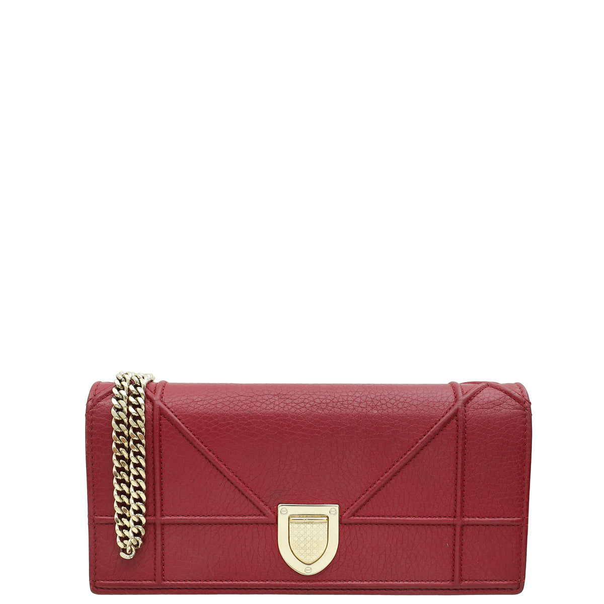 Dior Shoulder Bag Christian Burgundy ama Wallet On Chain