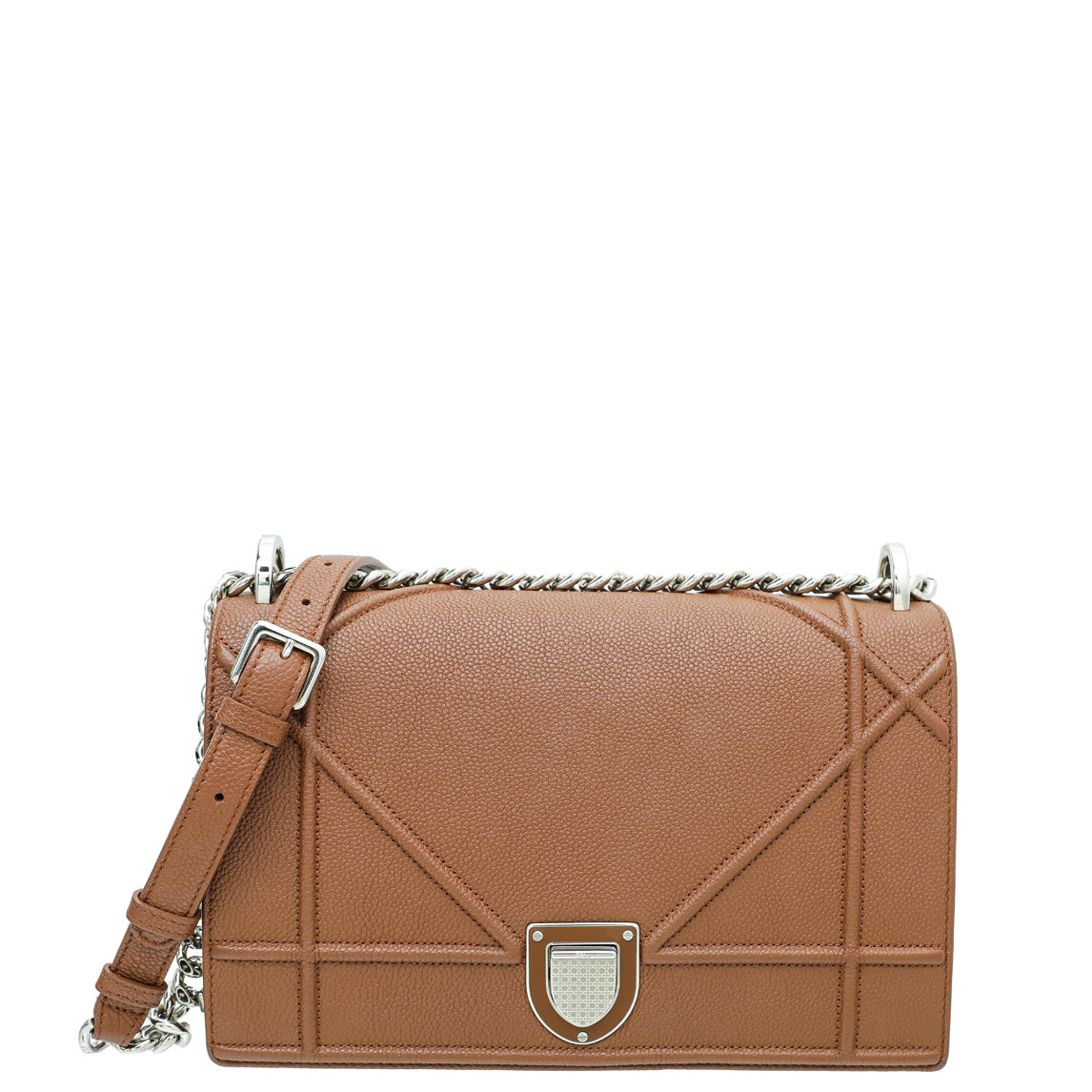 Dior Handbag Christian ama Bag Brown Medium Flap Shoulder Bag