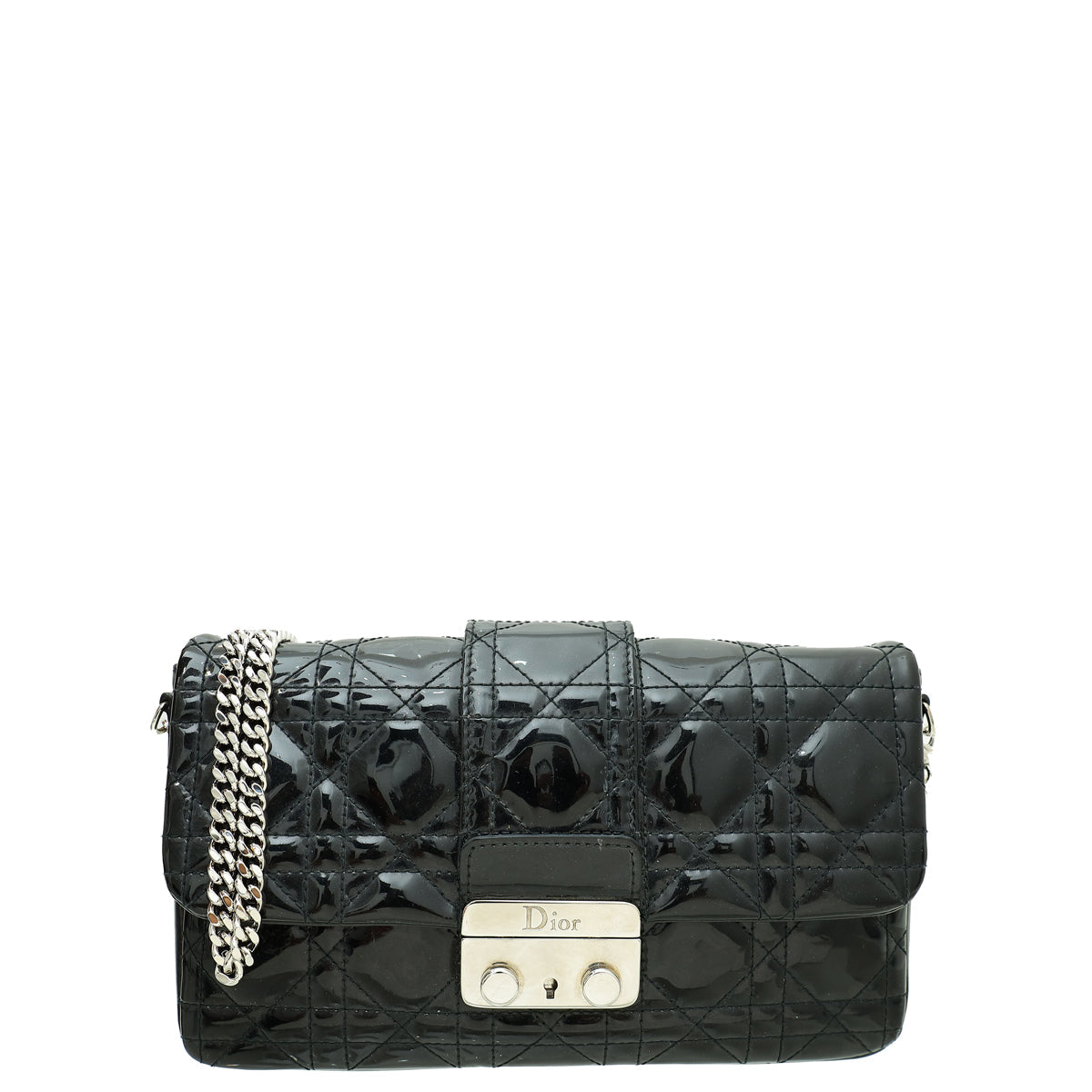 Dior Handbag Christian Miss Promenade Crossbody Bag Black Chain