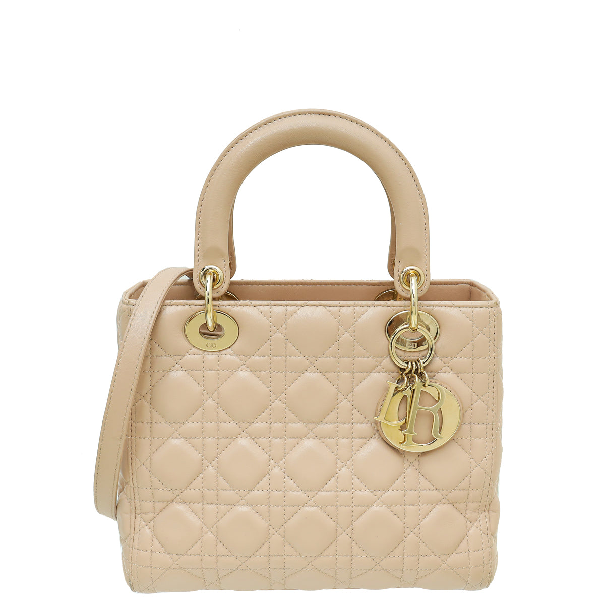 Dior Handbag Christian Nude Lady Bag Medium Shoulder Bag