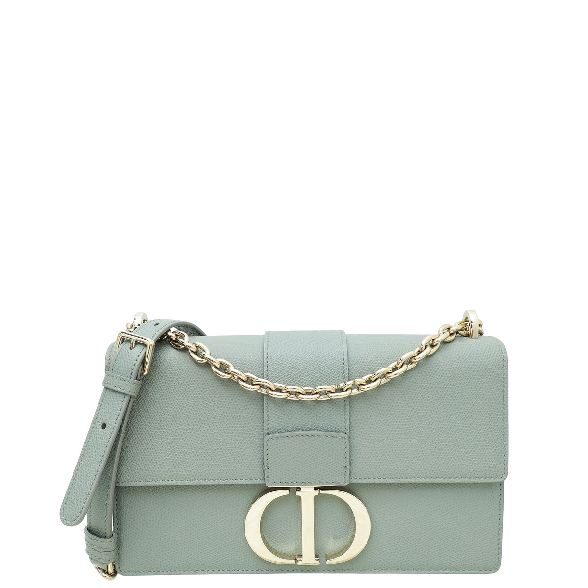 Dior Handbag Christian Grey 30 Montaigne Shoulder Bag Gray Chain