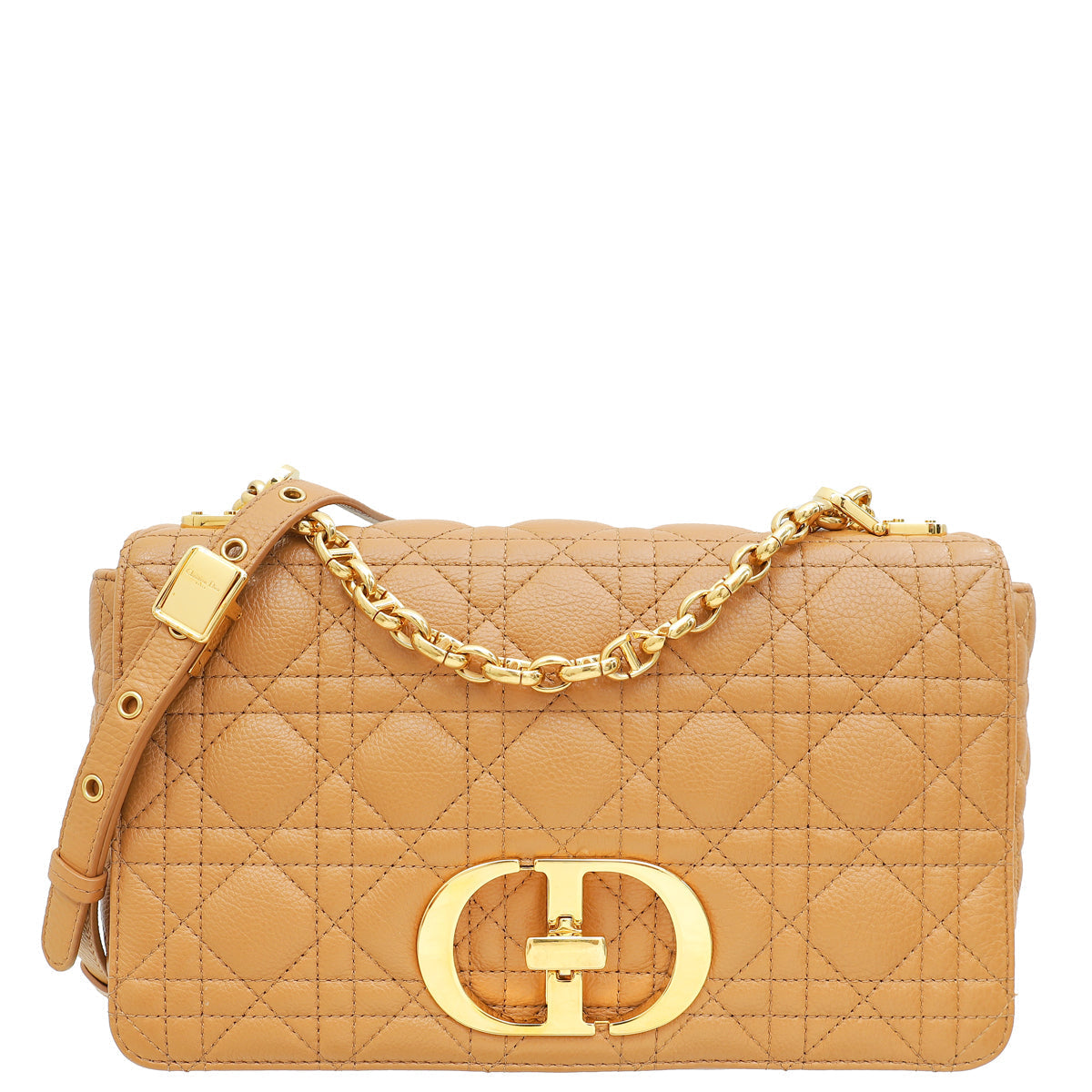 Dior Handbag Christian Caramel Caro Bag Medium Shoulder Bag