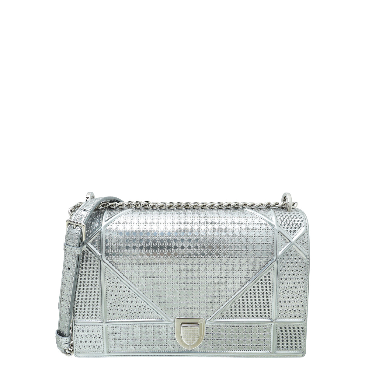 Dior Handbag Christian ama Cannage Bag Silver Large Micro Shoulder Bag