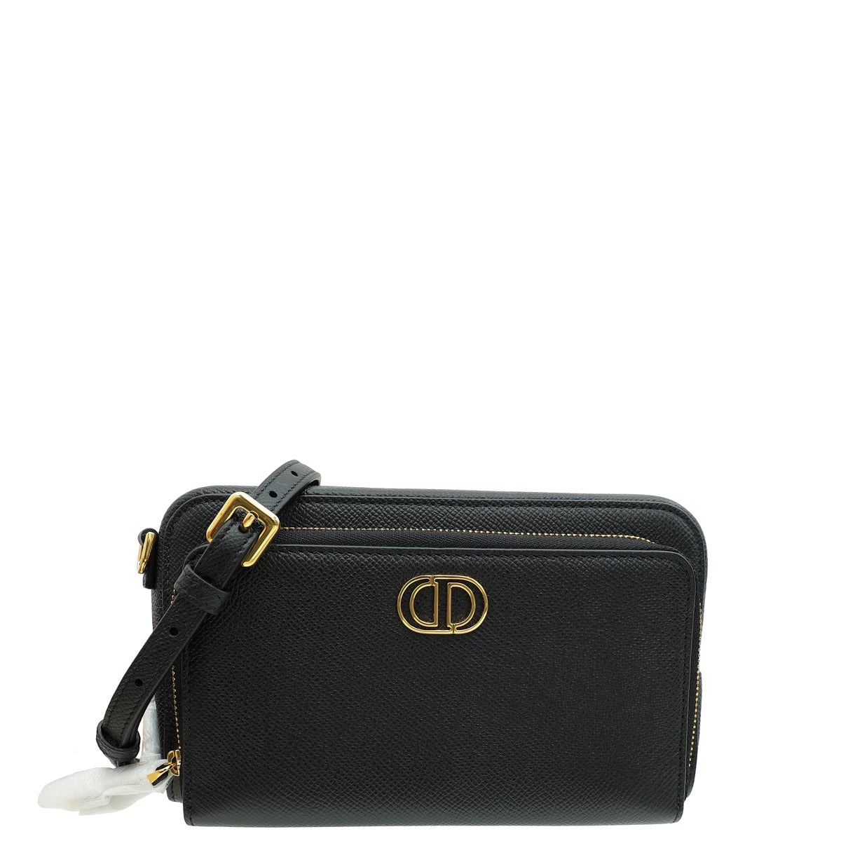 Dior Handbag Christian Caro Double Pouch Camera Bag 3 Black Shoulder Bag