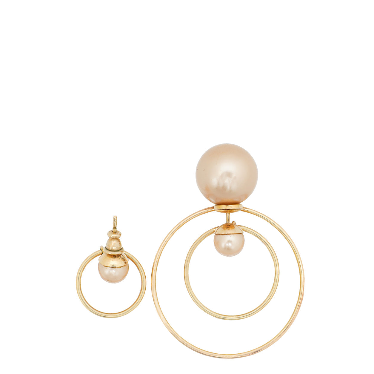 Dior Jewelry Christian Tribales Circle Drop Earrings
