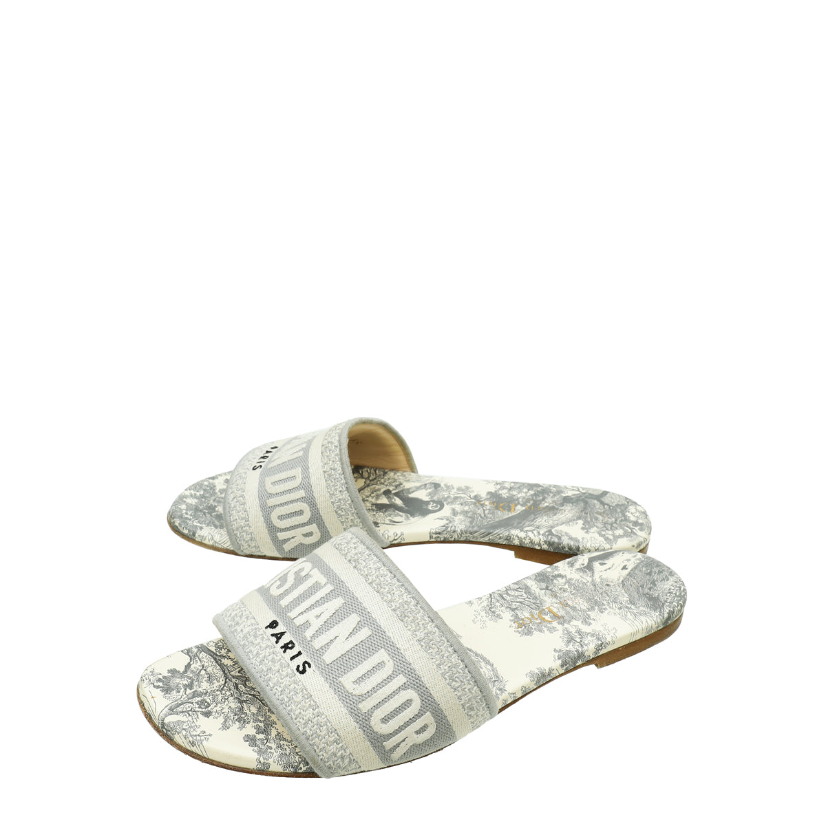 Dior Shoe Christian Light Grey Dway Toile De Jouy Gray Shoes