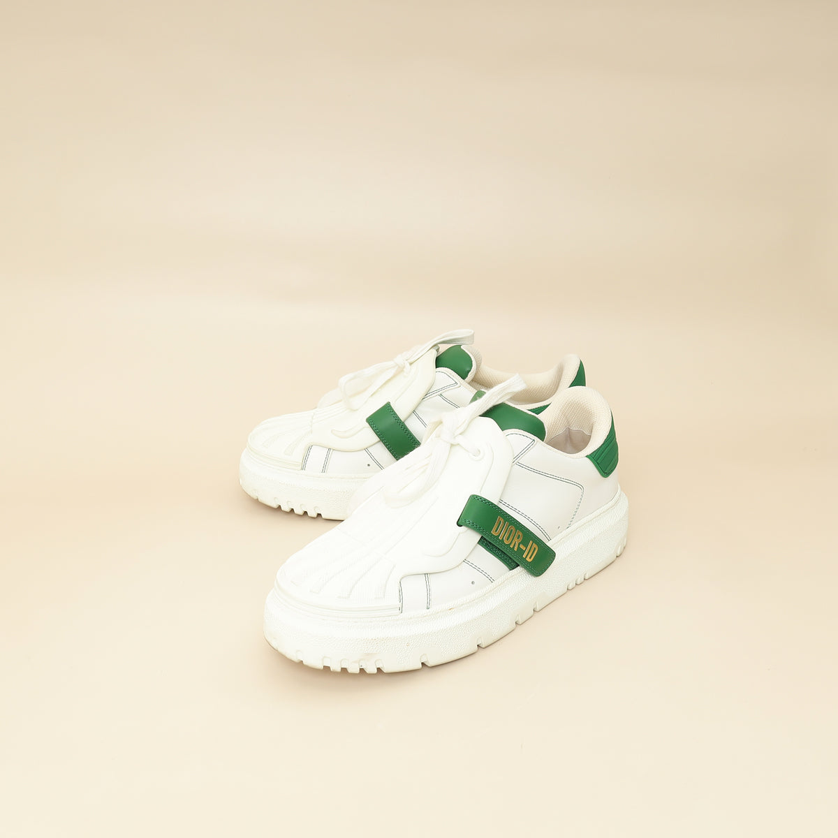 Dior Shoe Christian Bicolor -ID Sneakers 37.5 Shoes