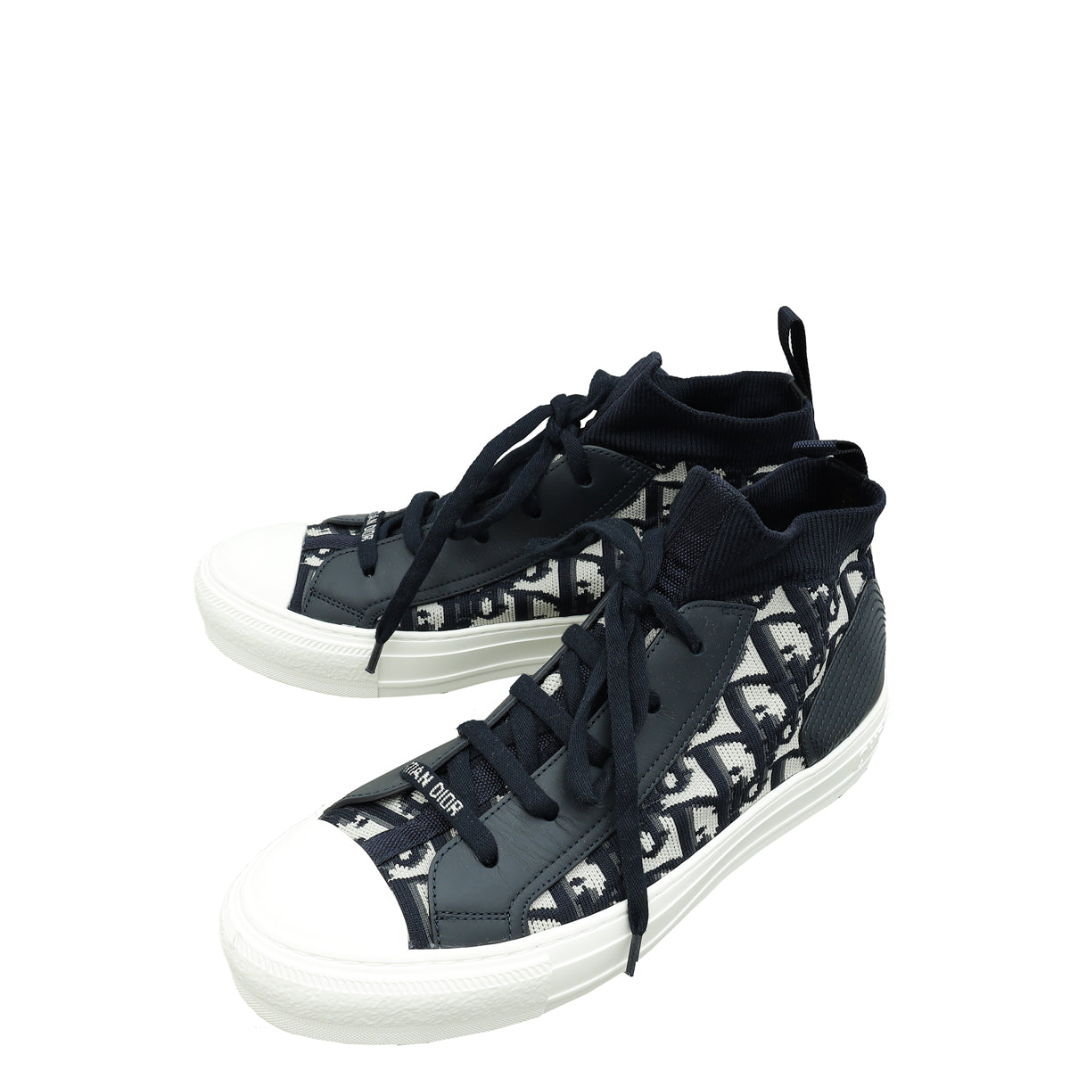 Dior Shoe Christian Deep Walk'n' Sock Sneaker 38.5 Blue Shoes