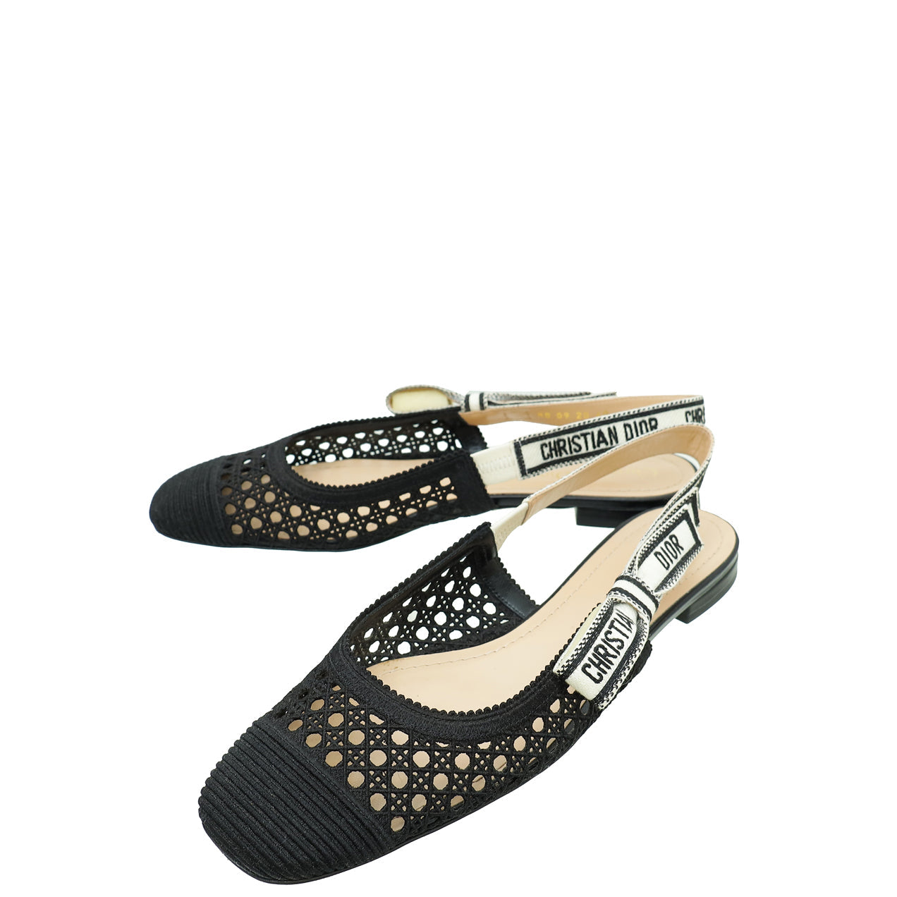 Dior Sling Bag Christian & Moi Slingback Flats 40 Black Shoes
