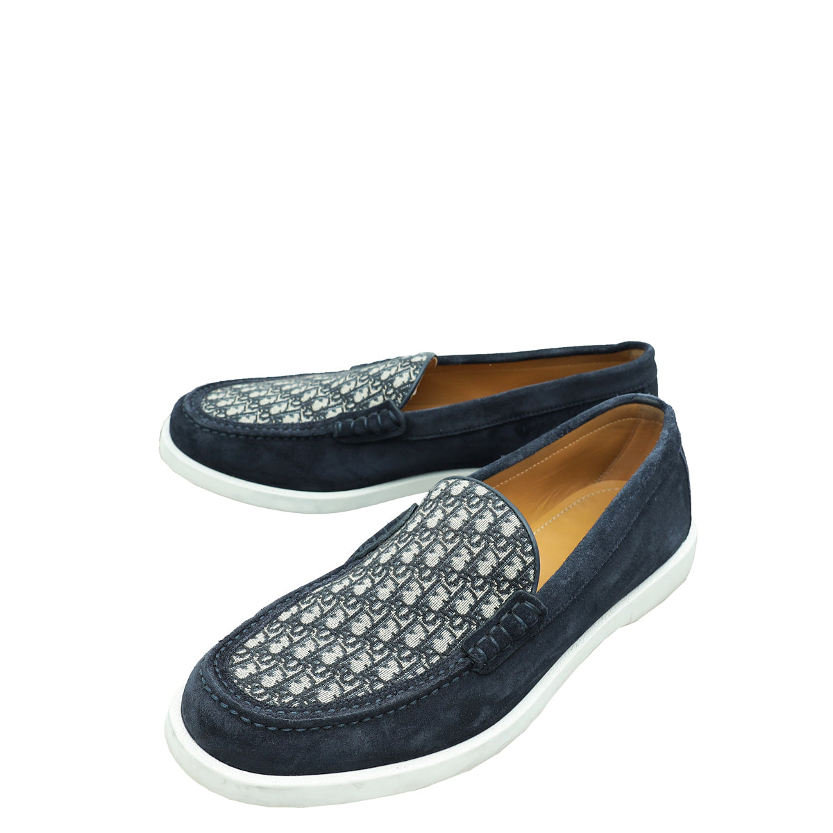 Dior Shoe Christian Granville Men's Loafer 40 Blue Navy Shoes