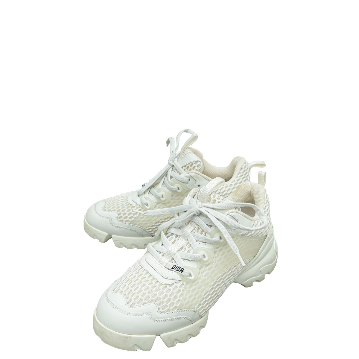 Dior Shoe Christian D-Connect Mesh Sneaker 37 White Shoes