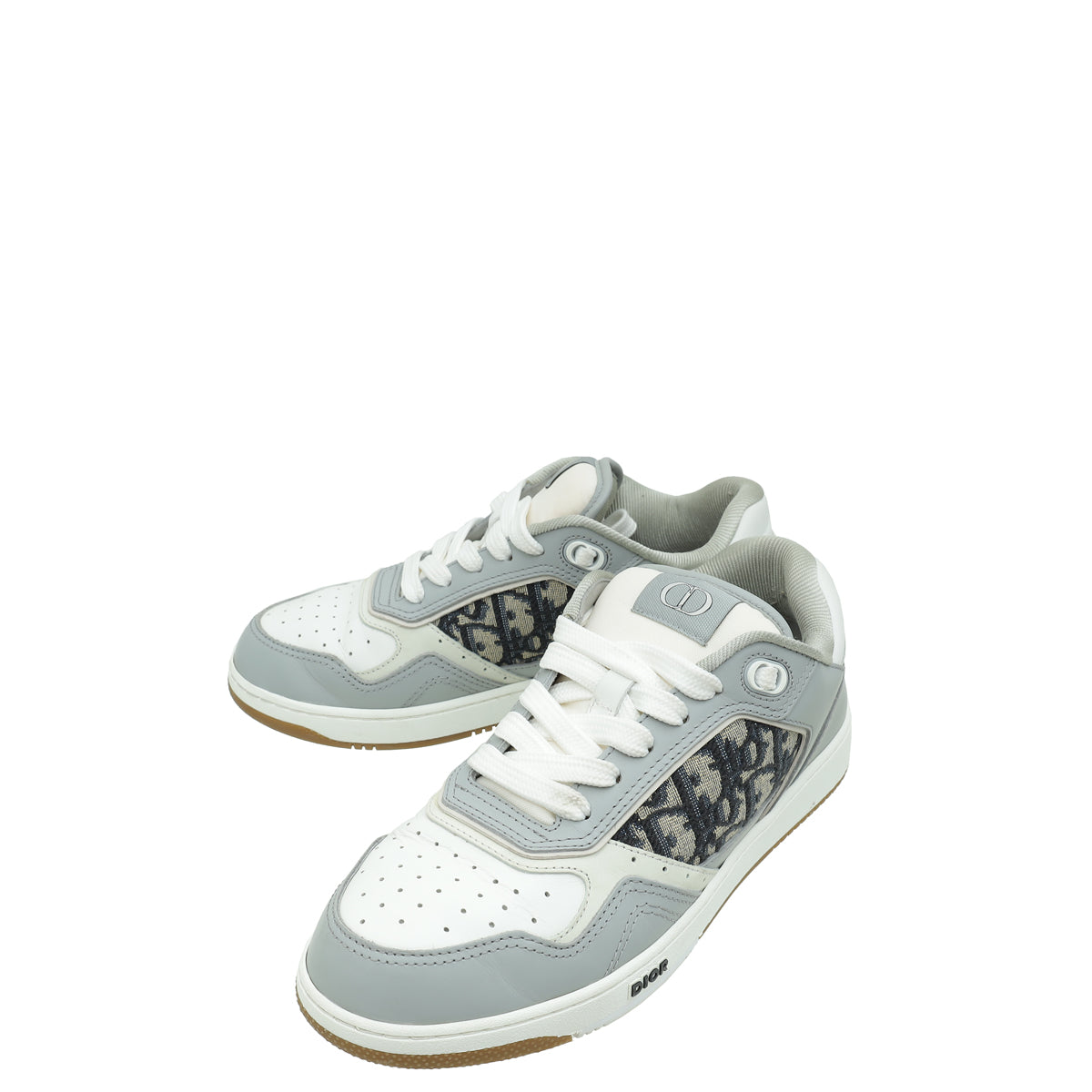 Dior Shoe Christian Bicolor Oblique B27 Low-Top Sneaker 38 Shoes Top Sneaker 38