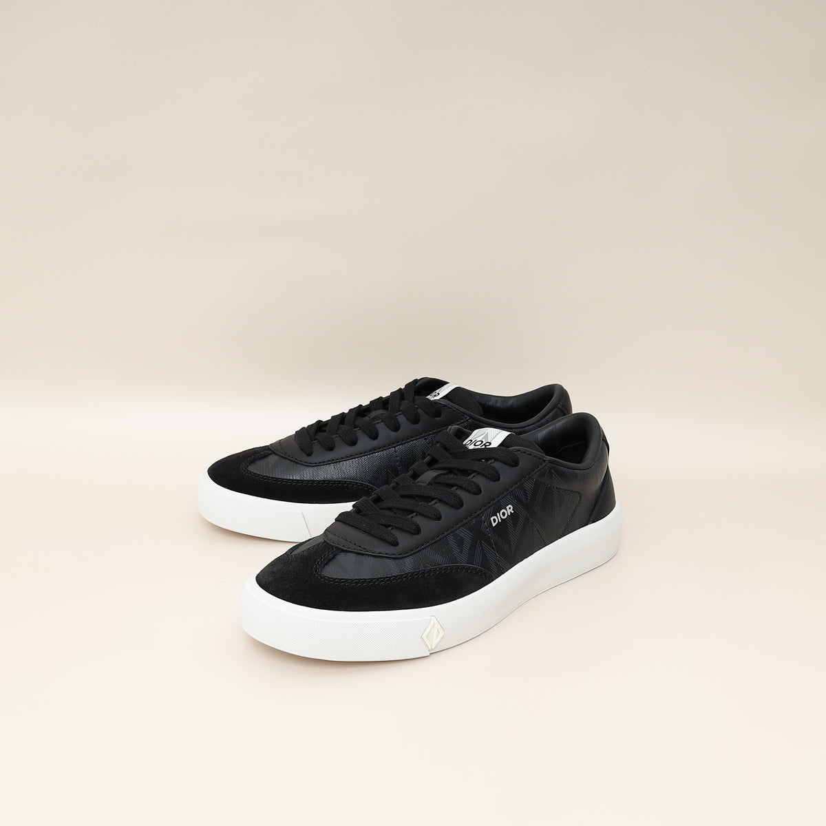 Dior Shoe Christian CD Diamond Sneaker 40 Black Shoes