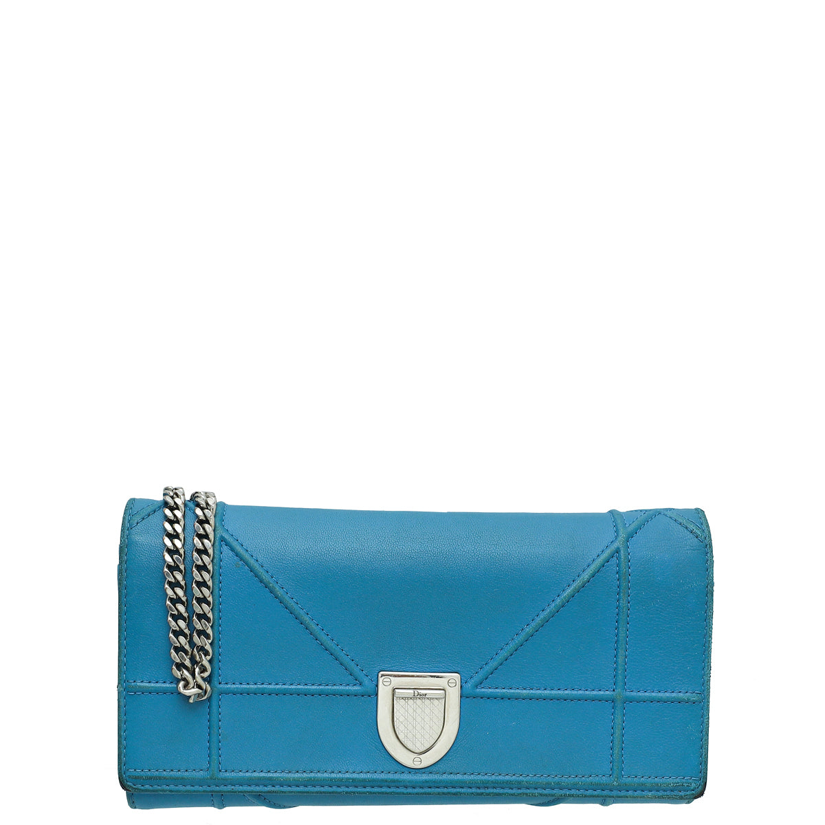 Dior Shoulder Bag Christian ama Wallet on Blue Chain