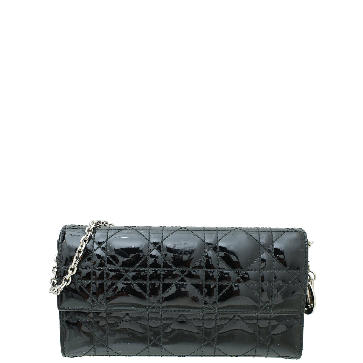 Dior Handbag Christian Lady Wallet 2 Black Chain