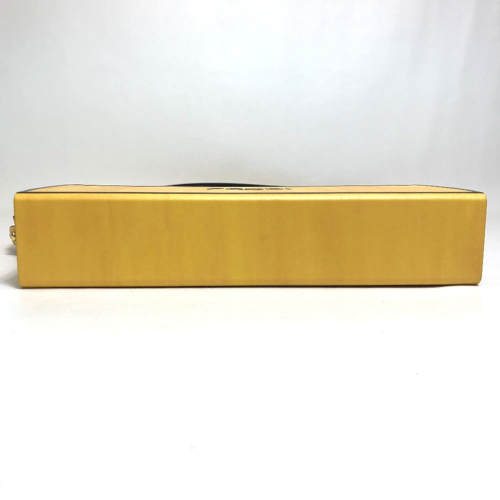 Fendi Shoulder Bag 7Va520 Leather Black Yellow