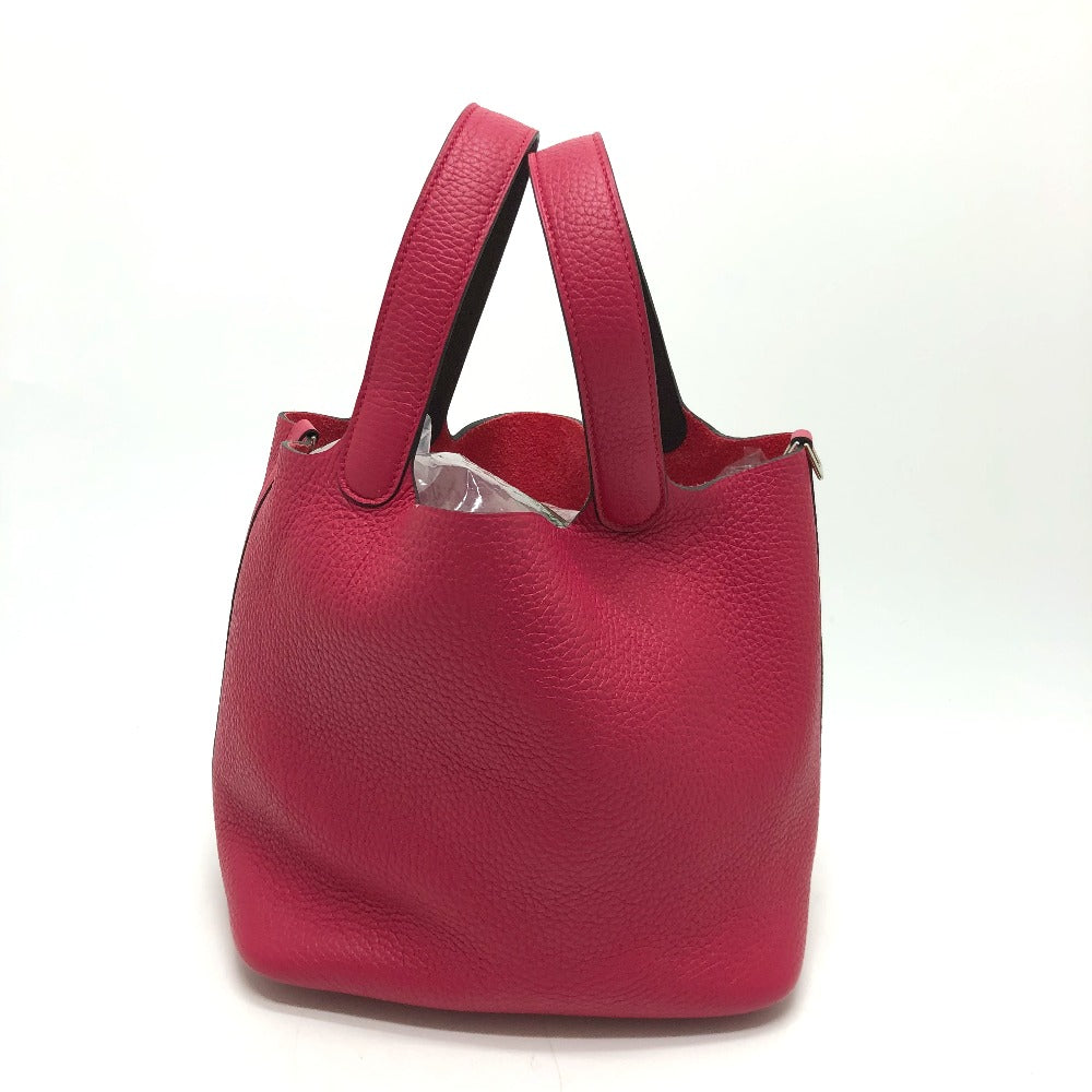 Hermes Handbag Togo Type Tote Bag Picotin Lock Mm Pink