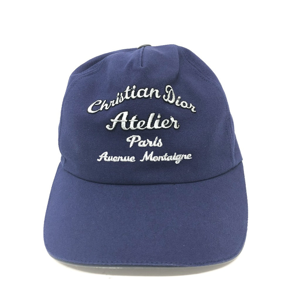 Dior Cap Cotton Navy Embroidery M Handbag Logo Travel Bag