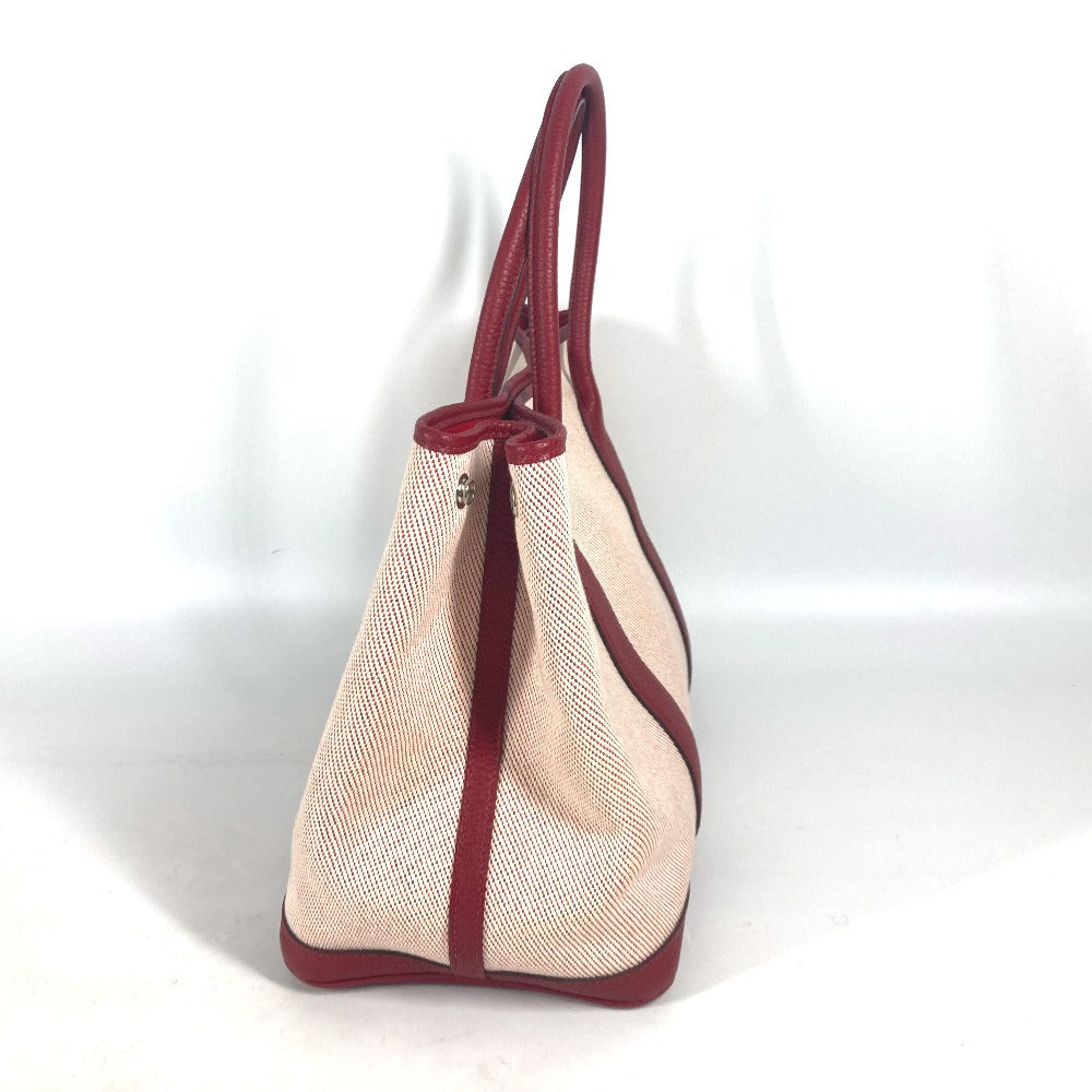 Hermes Tote Bag Toile Negonda Type Shoulder Bag Shoulder Red