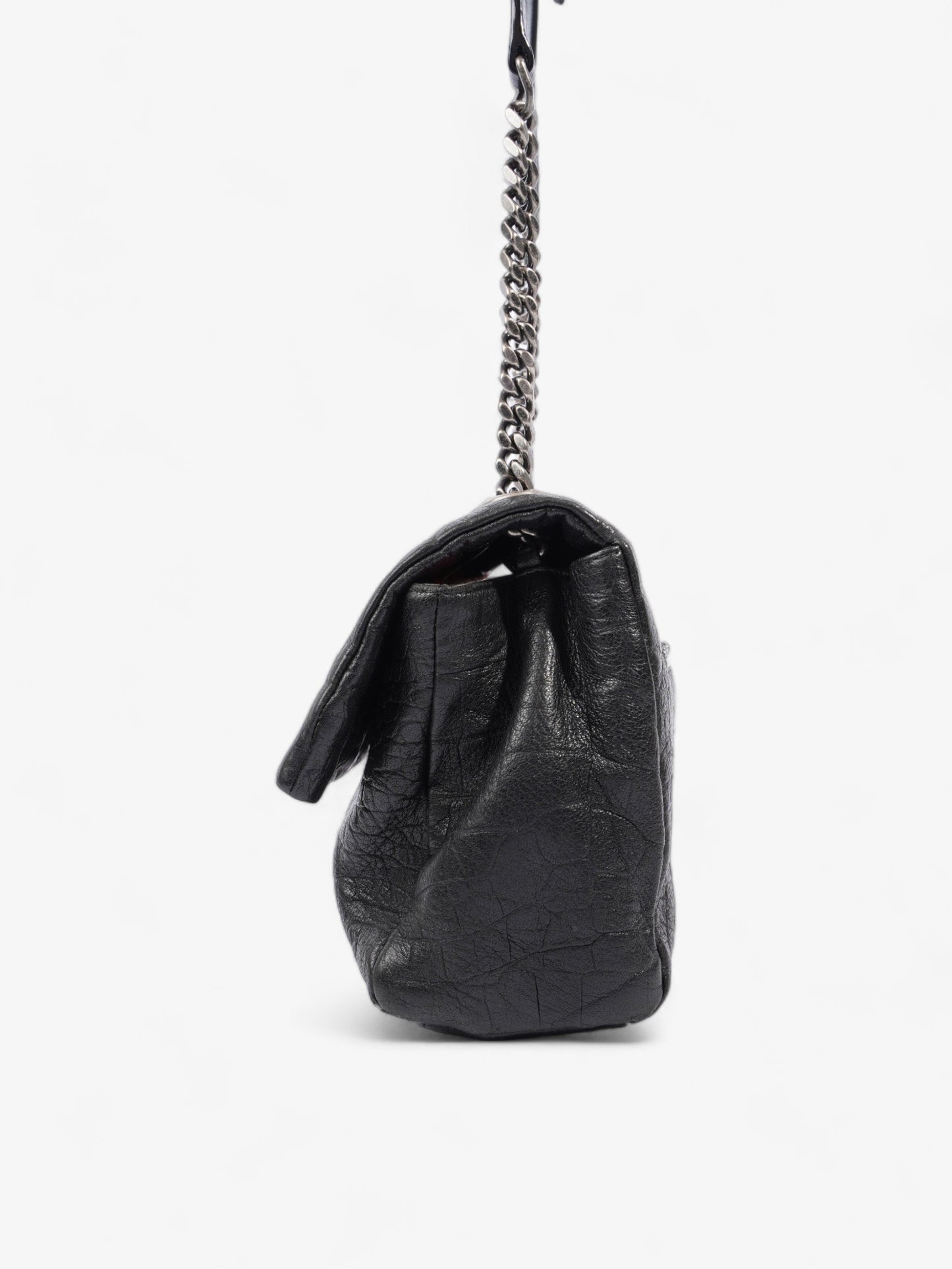 YSL Saint Laurent West Hollywood Calfskin Crossbody Bag Leather Monogram Black