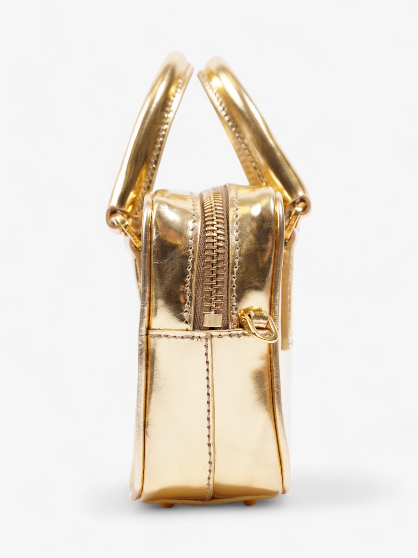 Prada Prada Vitello Handbag Gold Leather Mini Crossbody Bag