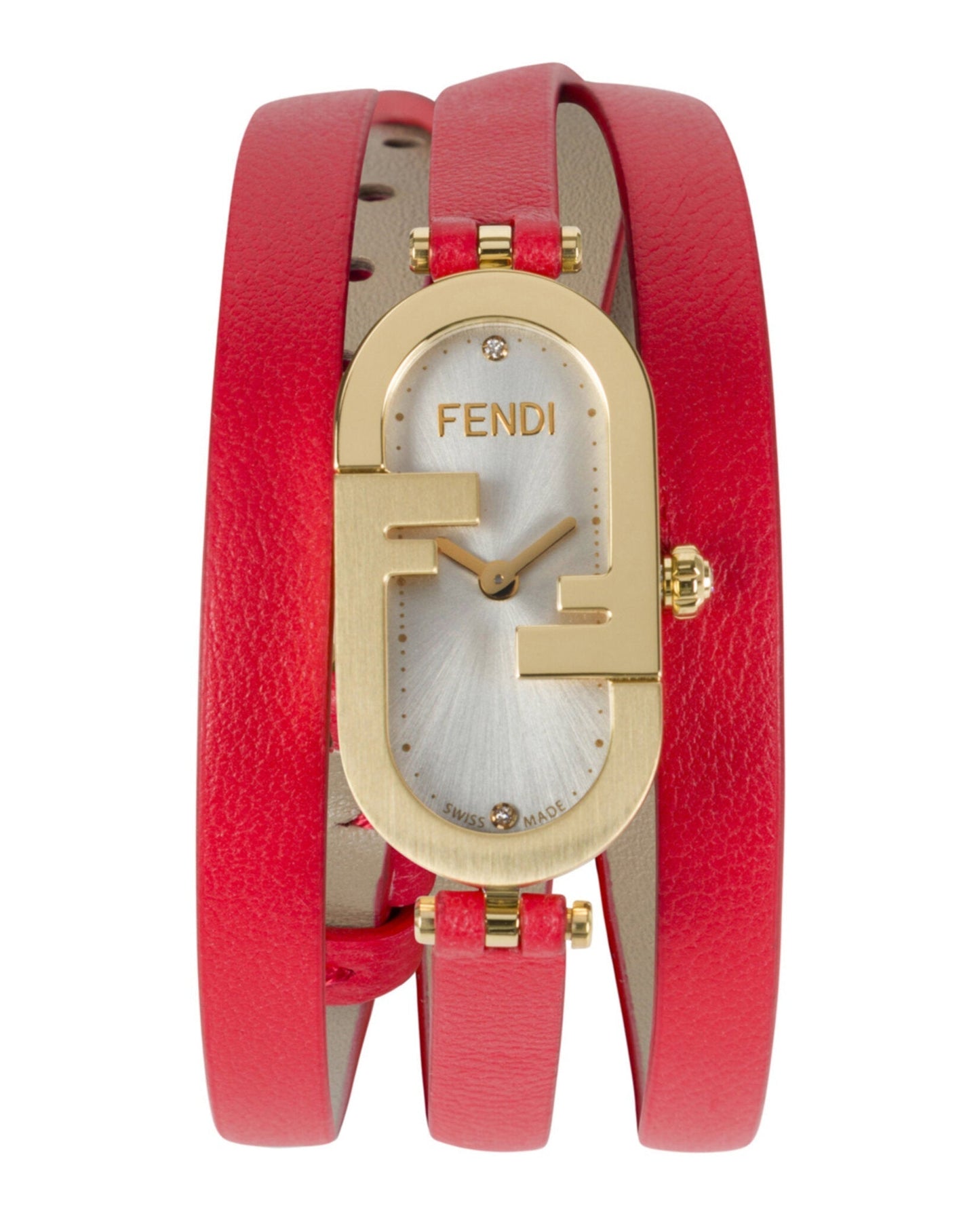 Fendi Jewelry Womens 14.8mm Strap Fashion Watch Gold