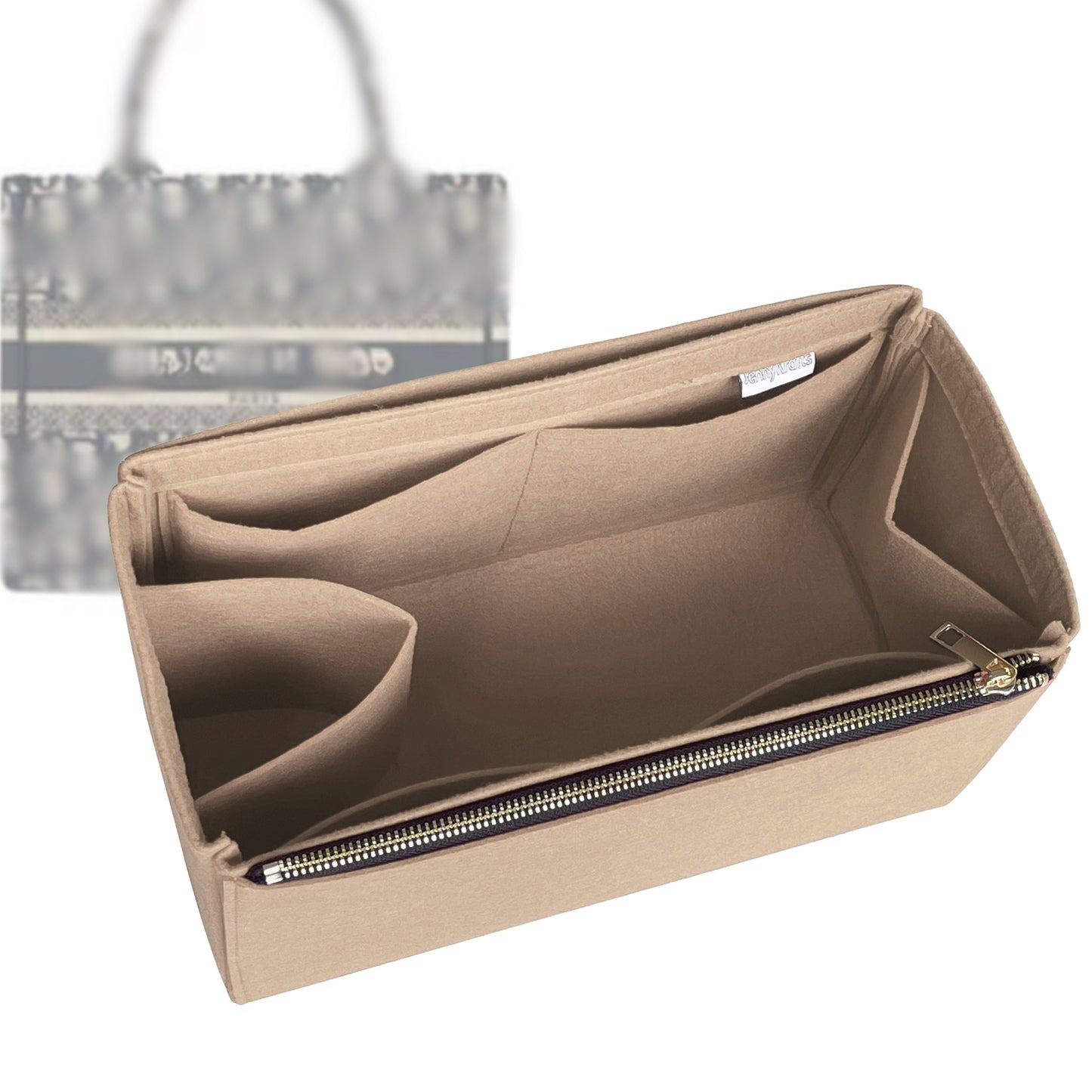 Dior Tote Bag Organizer for Book Tote , Bag Small Zip Zip And Open