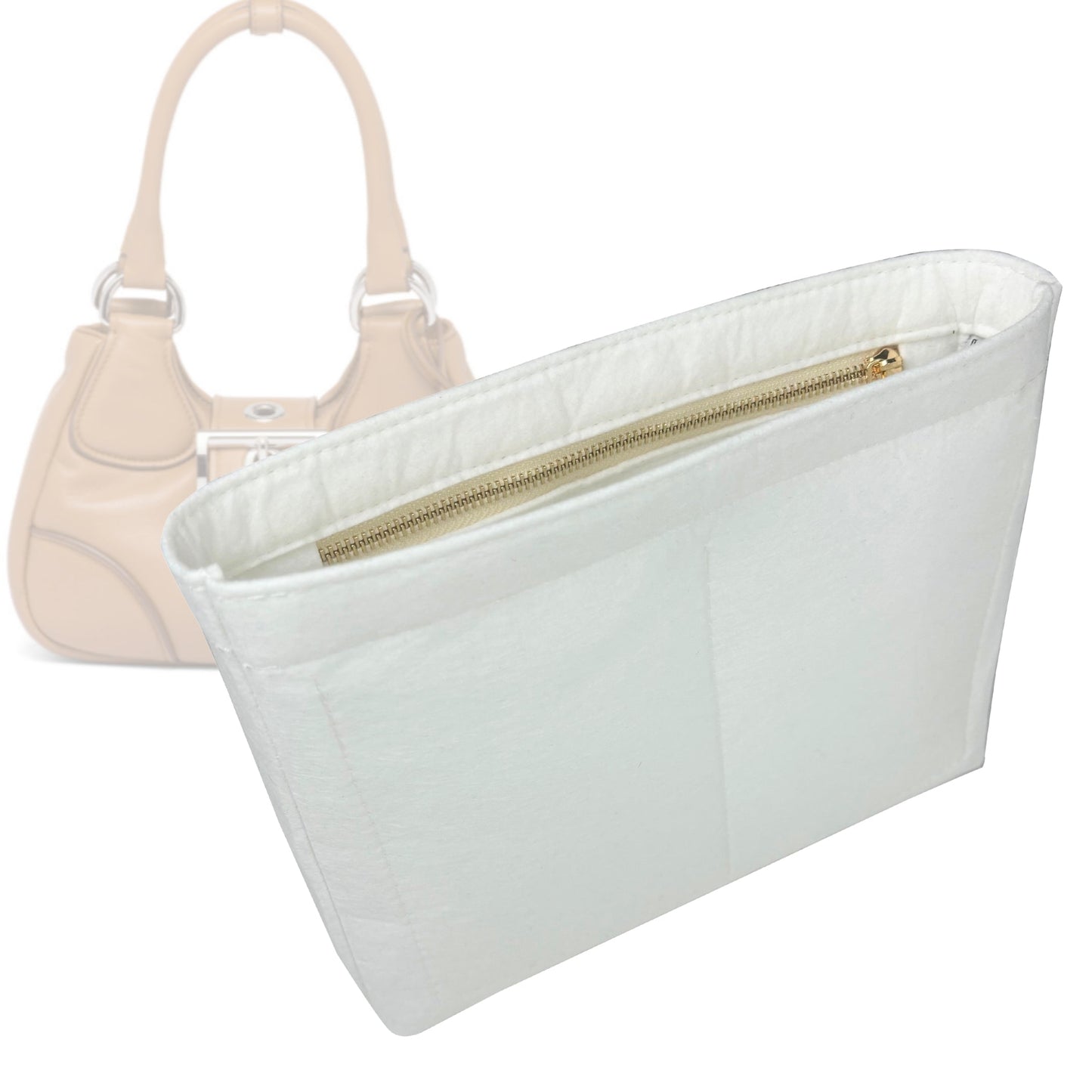Prada Handbag Organizer for Moon Re- and bag, Bag Leather Nylon